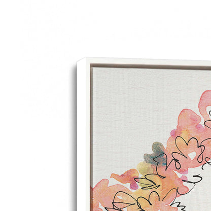 [Color:Opaque White], Picture of art in a White frame at an angle