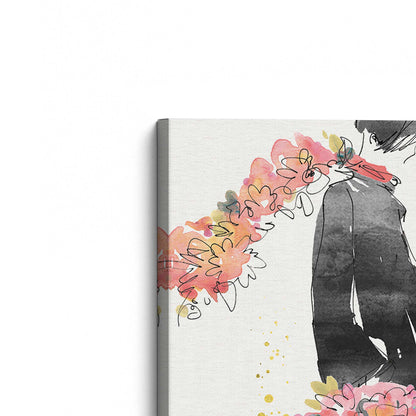 [Color:Stretched Canvas], Picture of the corner of the art