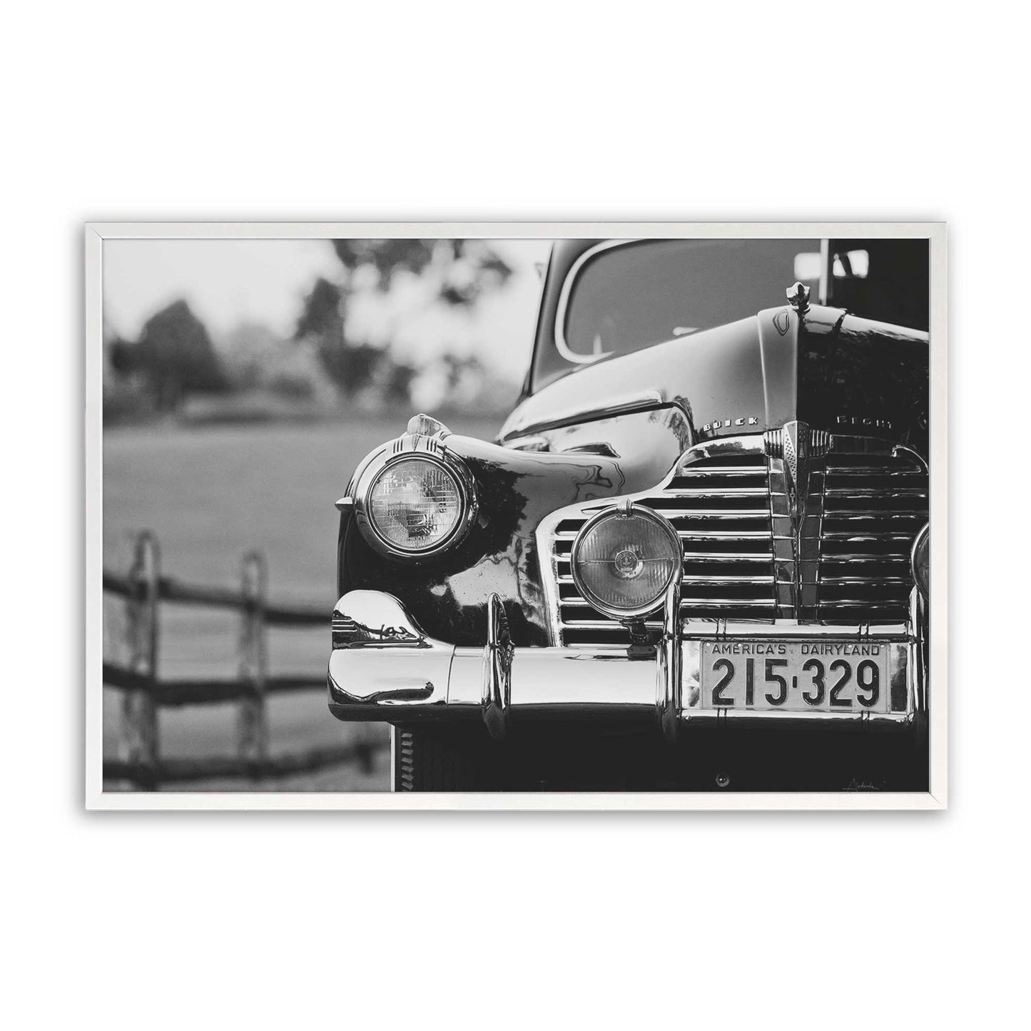 [Color:Opaque White], Picture of art in a Opaque White frame