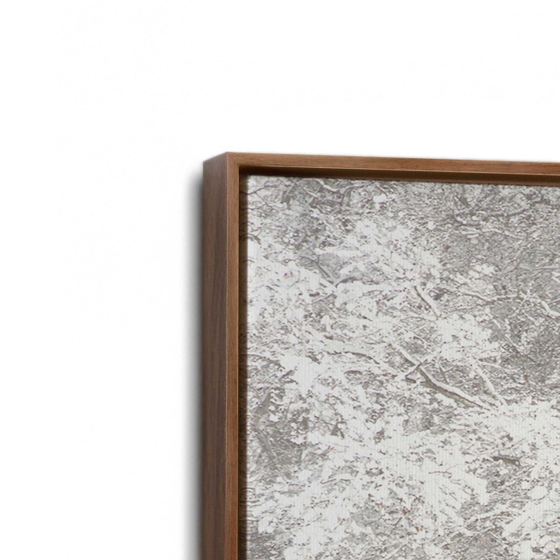 [Color:Walnut], Picture of art in a Walnut frame at an angle