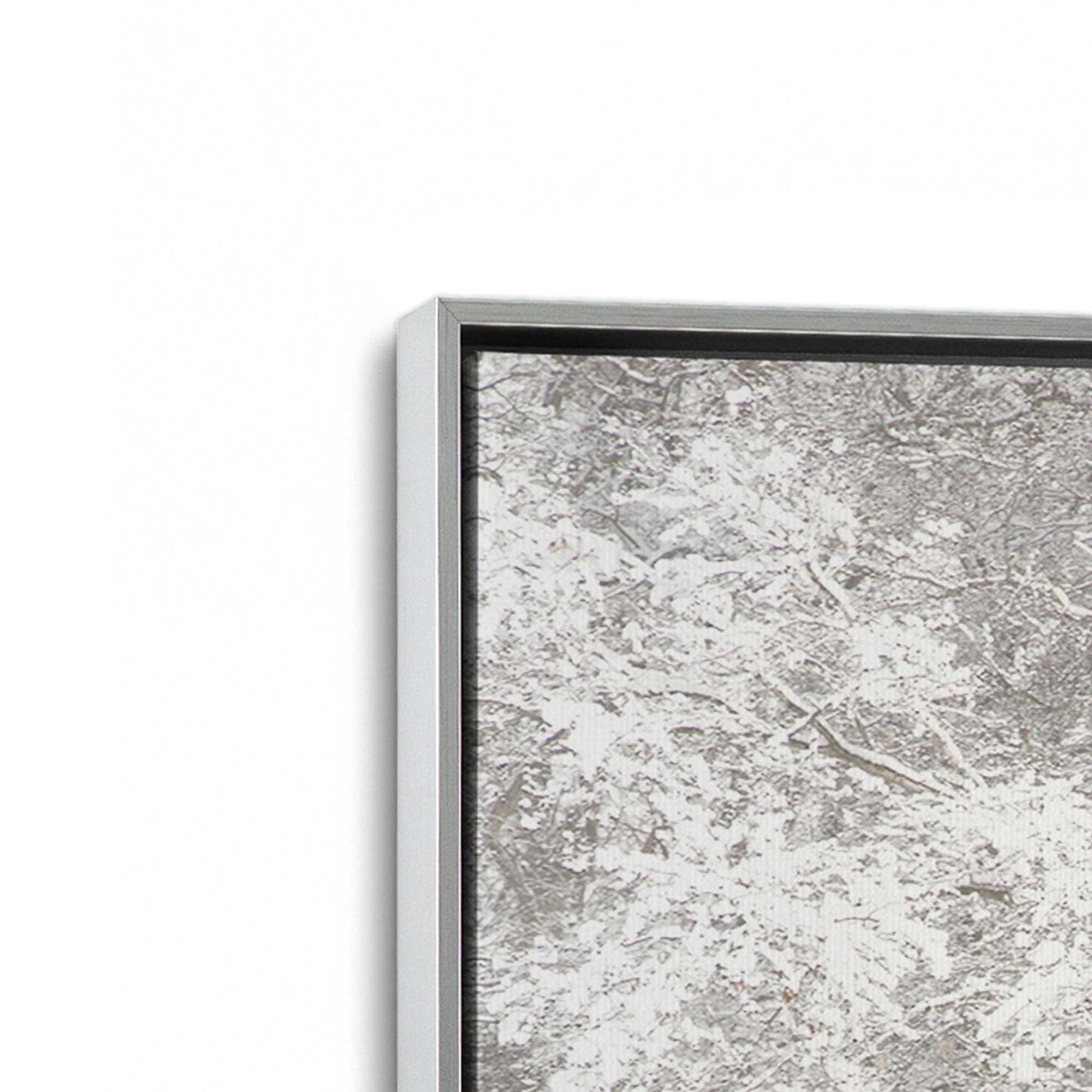 [Color:Polished Chrome], Picture of art in a Polished Chrome frame at an angle