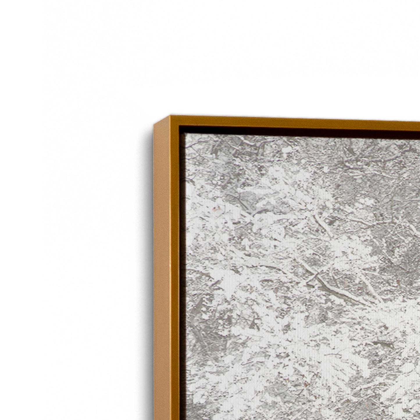 [Color:Polished Gold], Picture of art in a Polished Gold frame at an angle