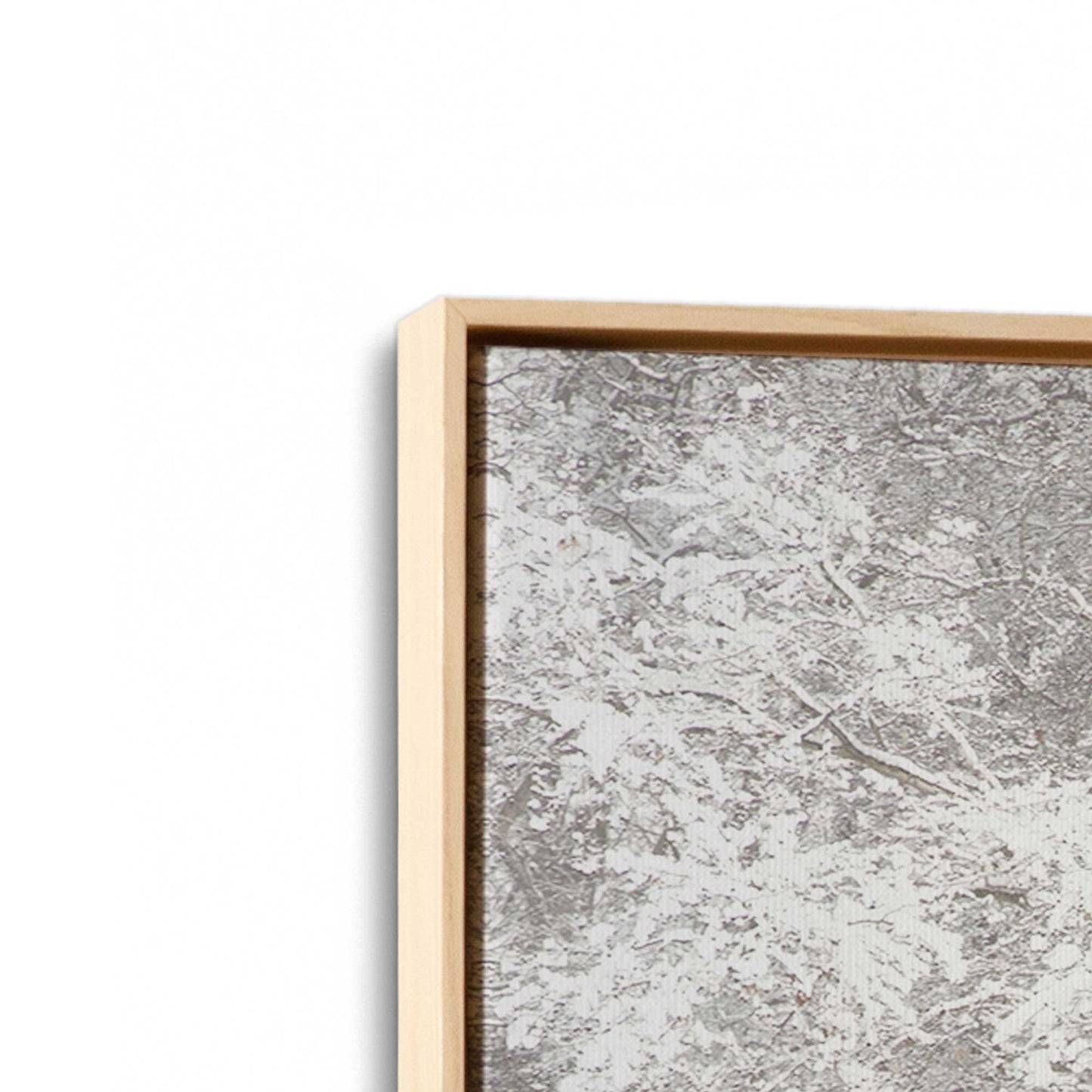 [Color:American Maple], Picture of art in a American Maple frame at an angle