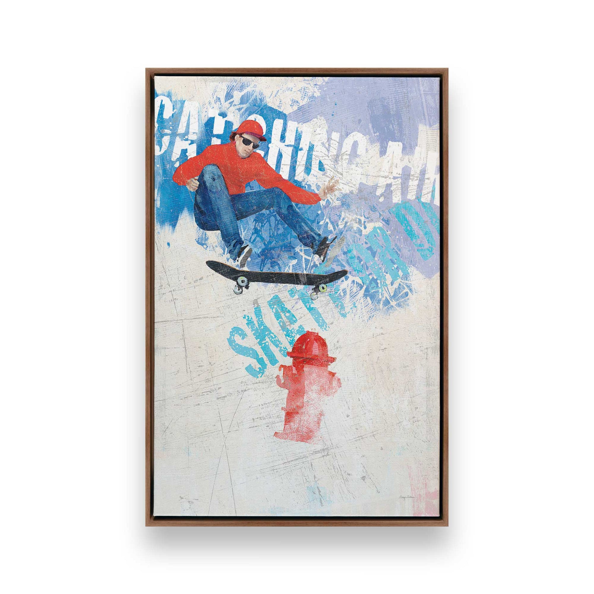 [Color:Walnut], Picture of art in a Walnut frame