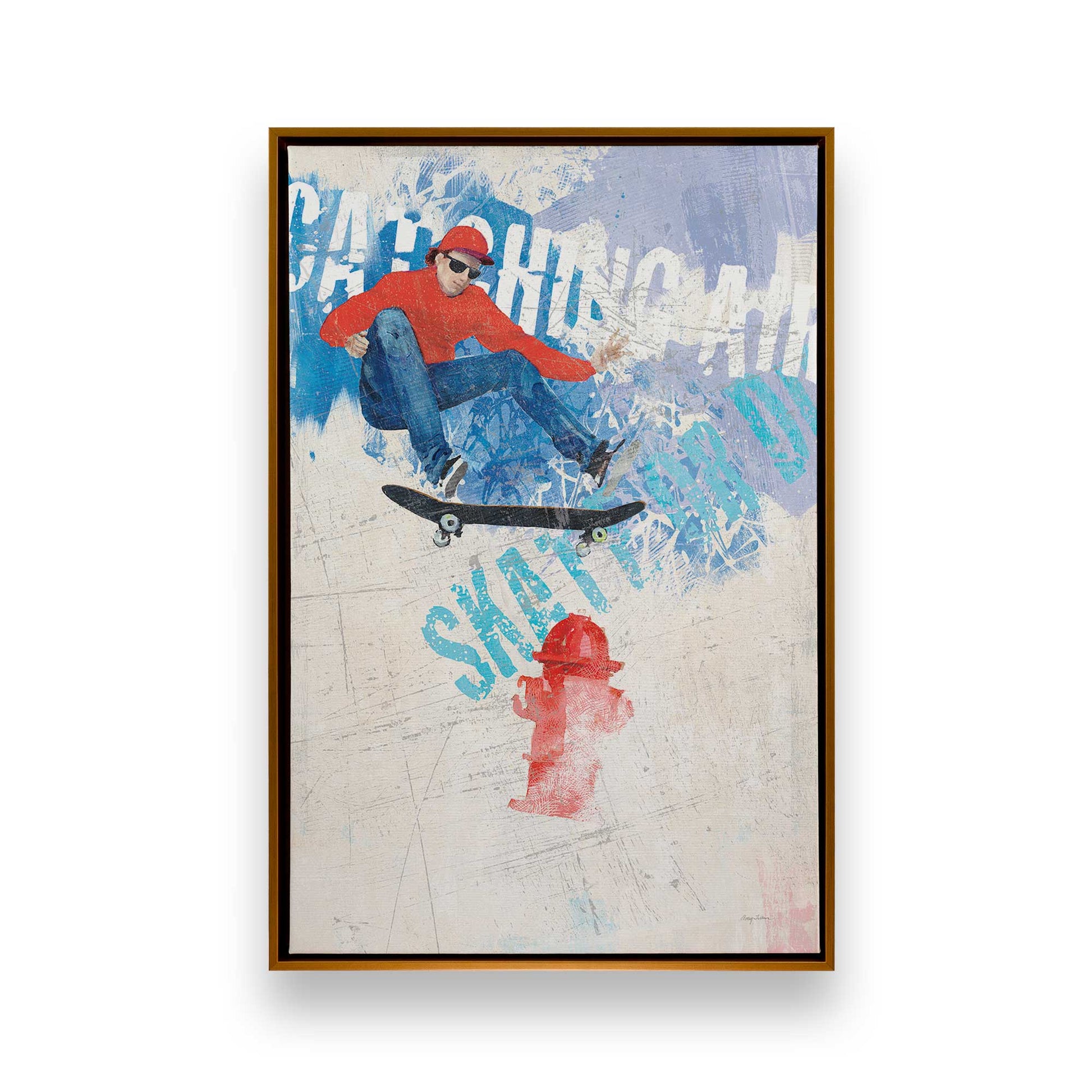 [Color:Polished Gold], Picture of art in a Polished Gold frame