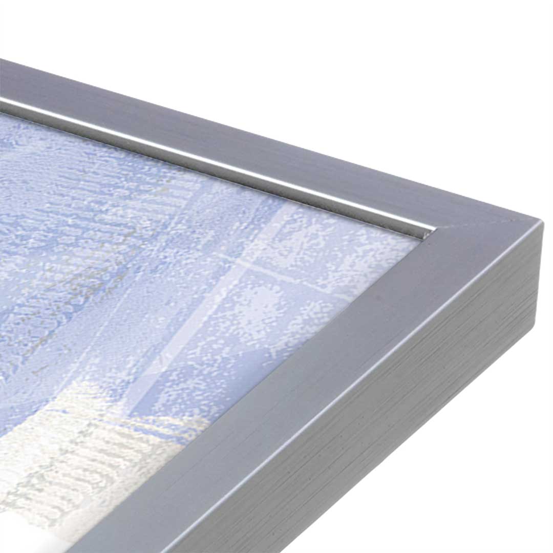 [Color:Polished Chrome], Picture of art in a Polished Chrome frame at an angle