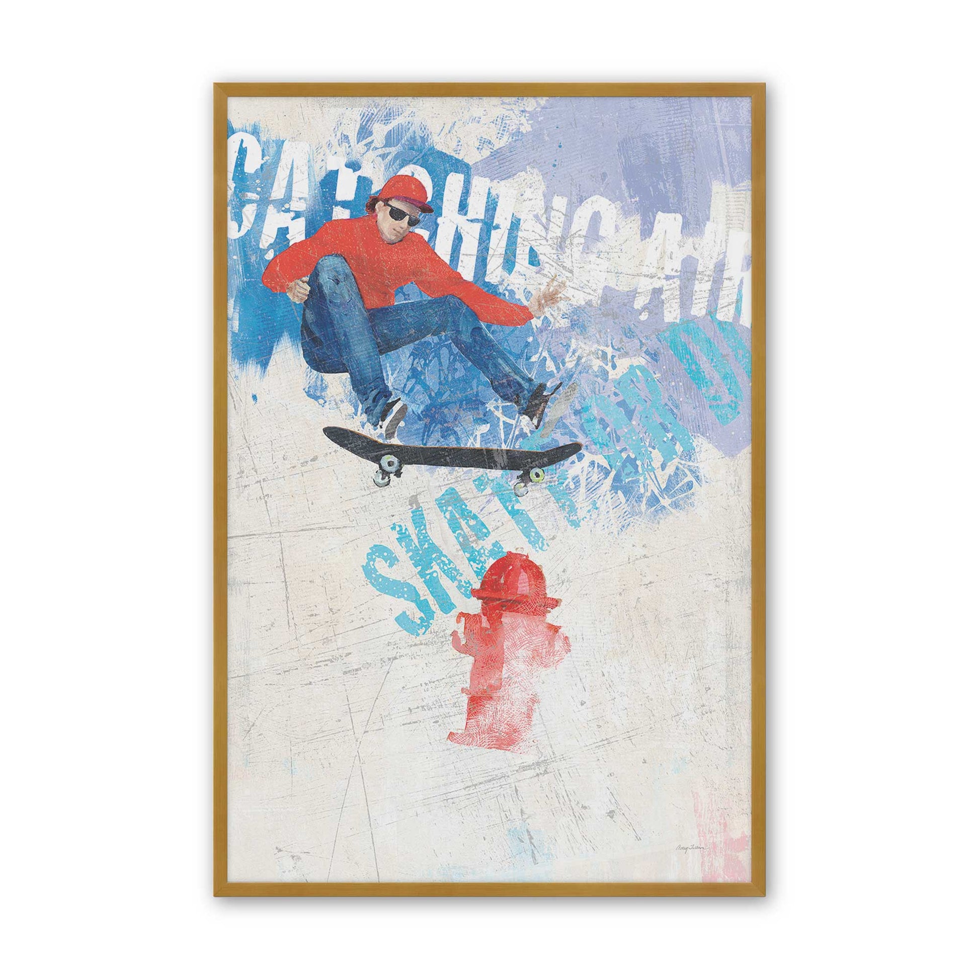 [Color:Polished Gold], Picture of art in a Polished Gold frame