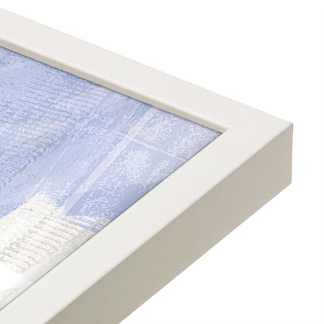 [Color:Opaque White], Picture of art in a Opaque White frame at an angle