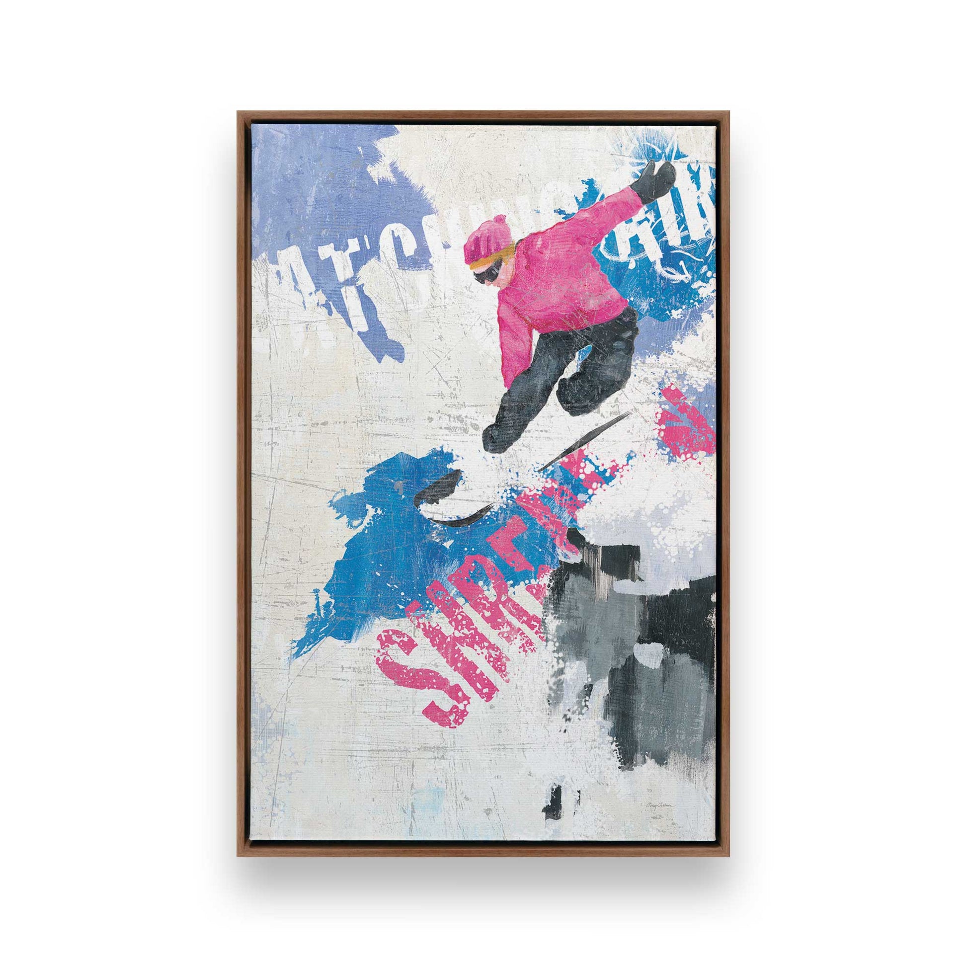 [Color:Walnut], Picture of art in a Walnut frame