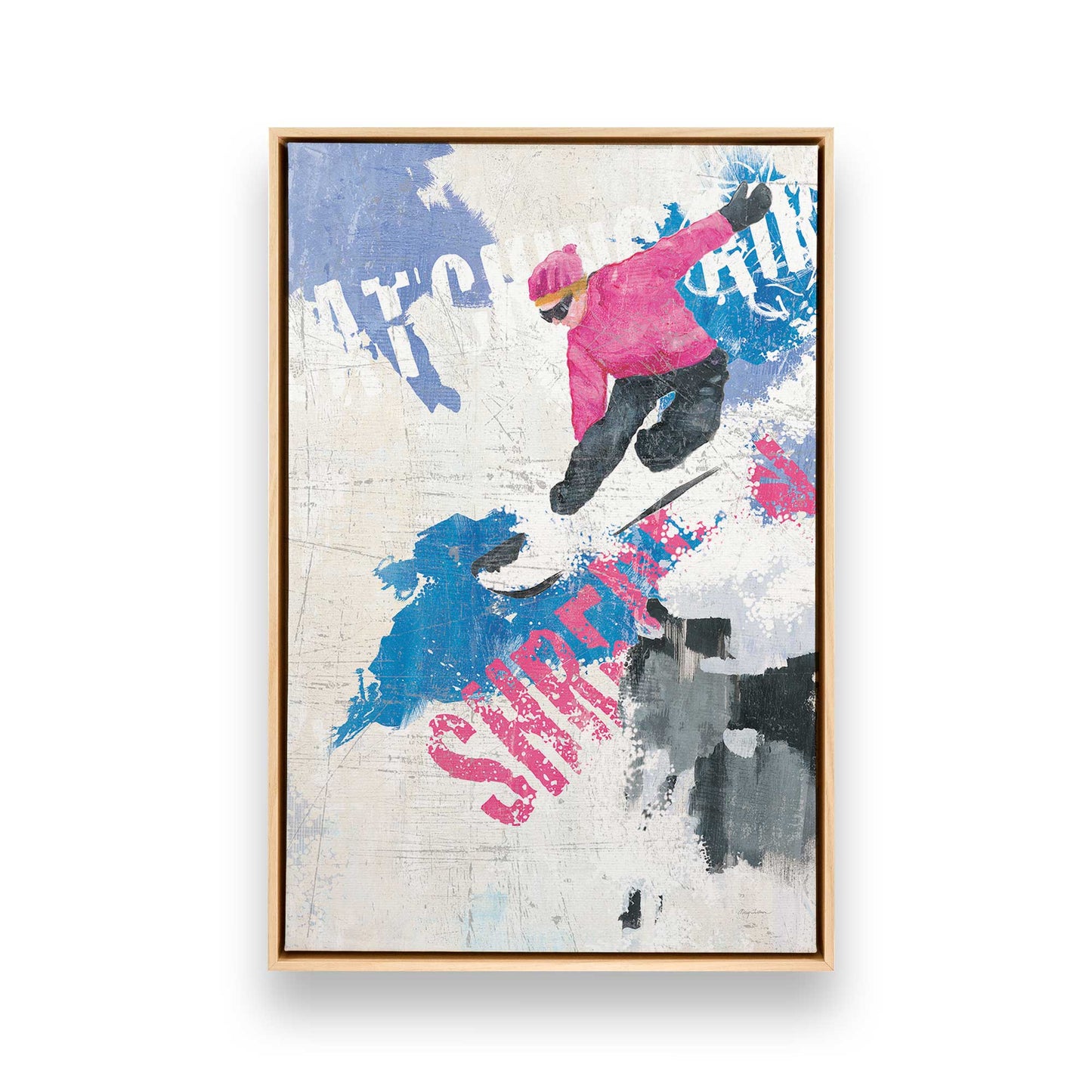 [Color:American Maple], Picture of art in a American Maple frame