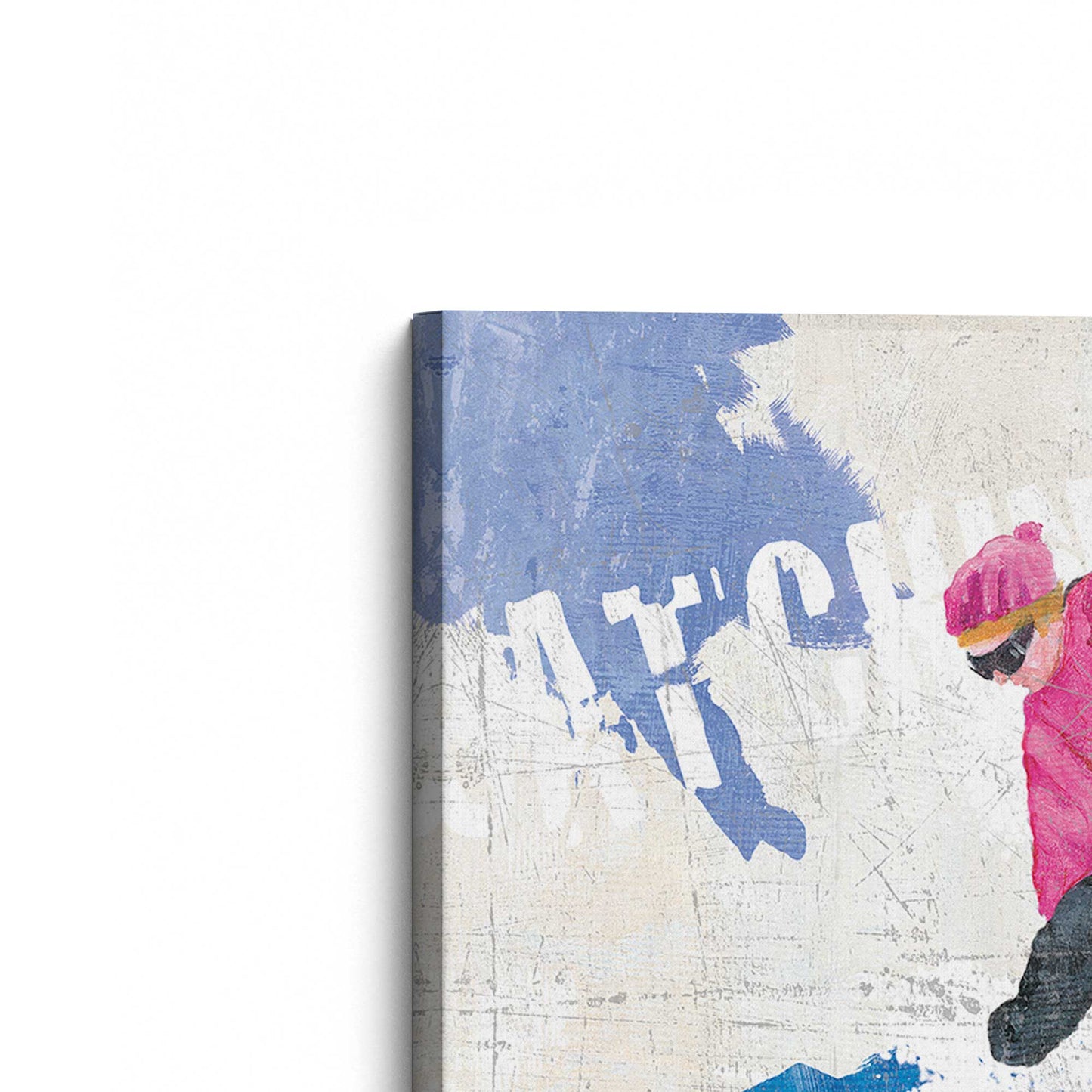 [Color:Stretched Canvas], Picture of the corner of the art