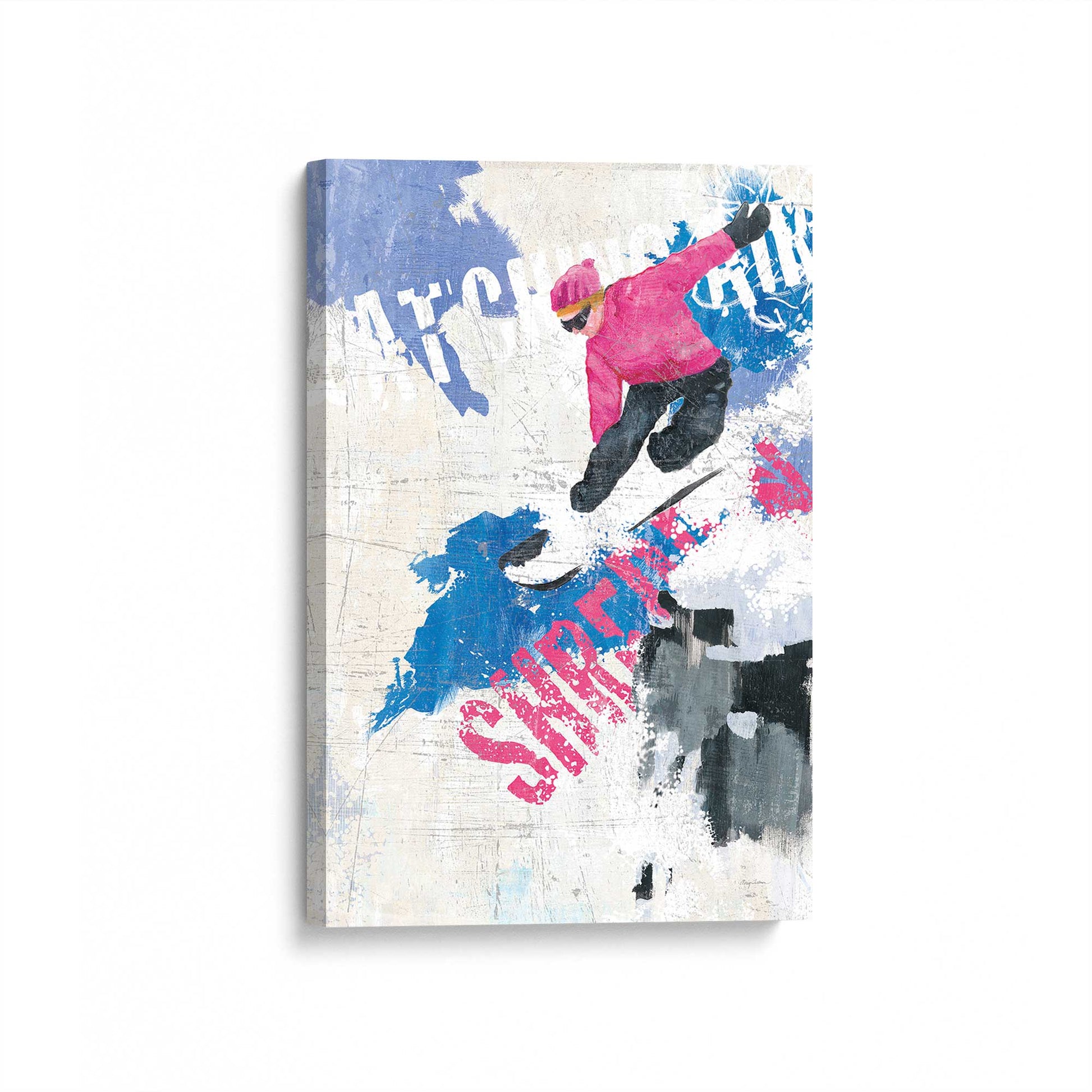 [Color:Stretched Canvas], Picture of art at an angle