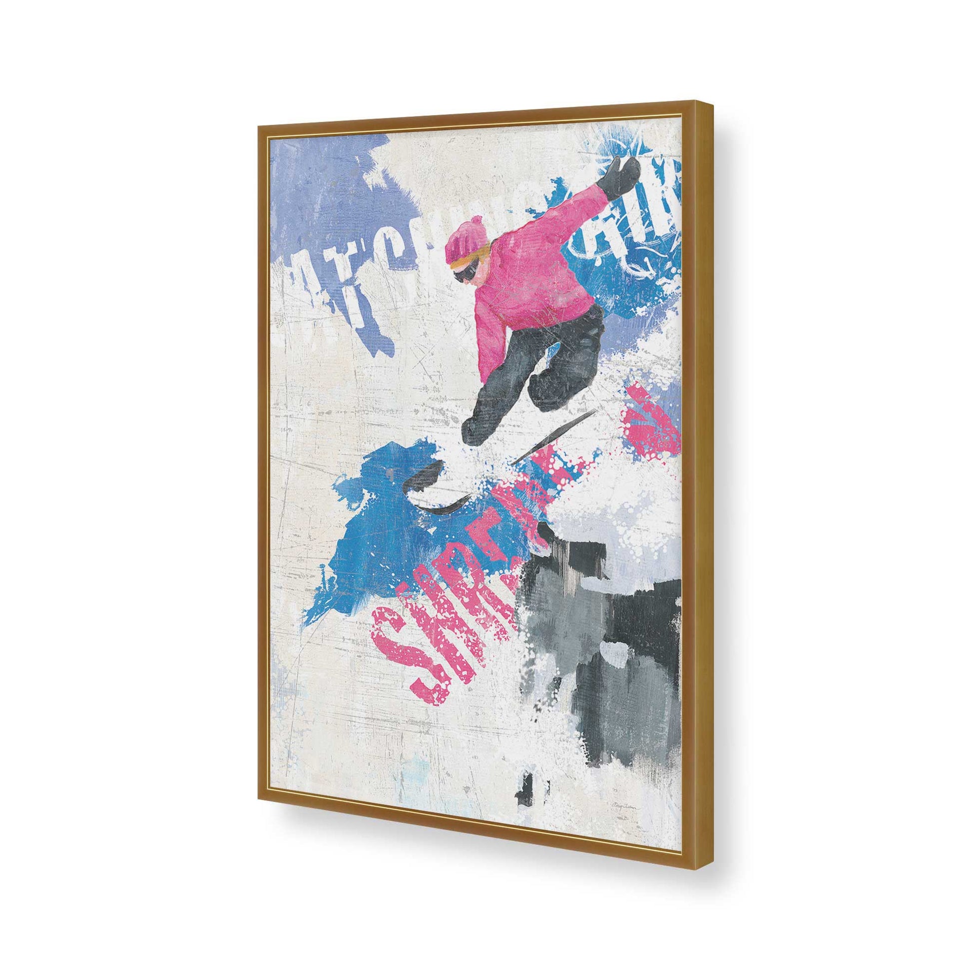 [Color:Polished Gold], Picture of art in a Polished Gold frame of the corner