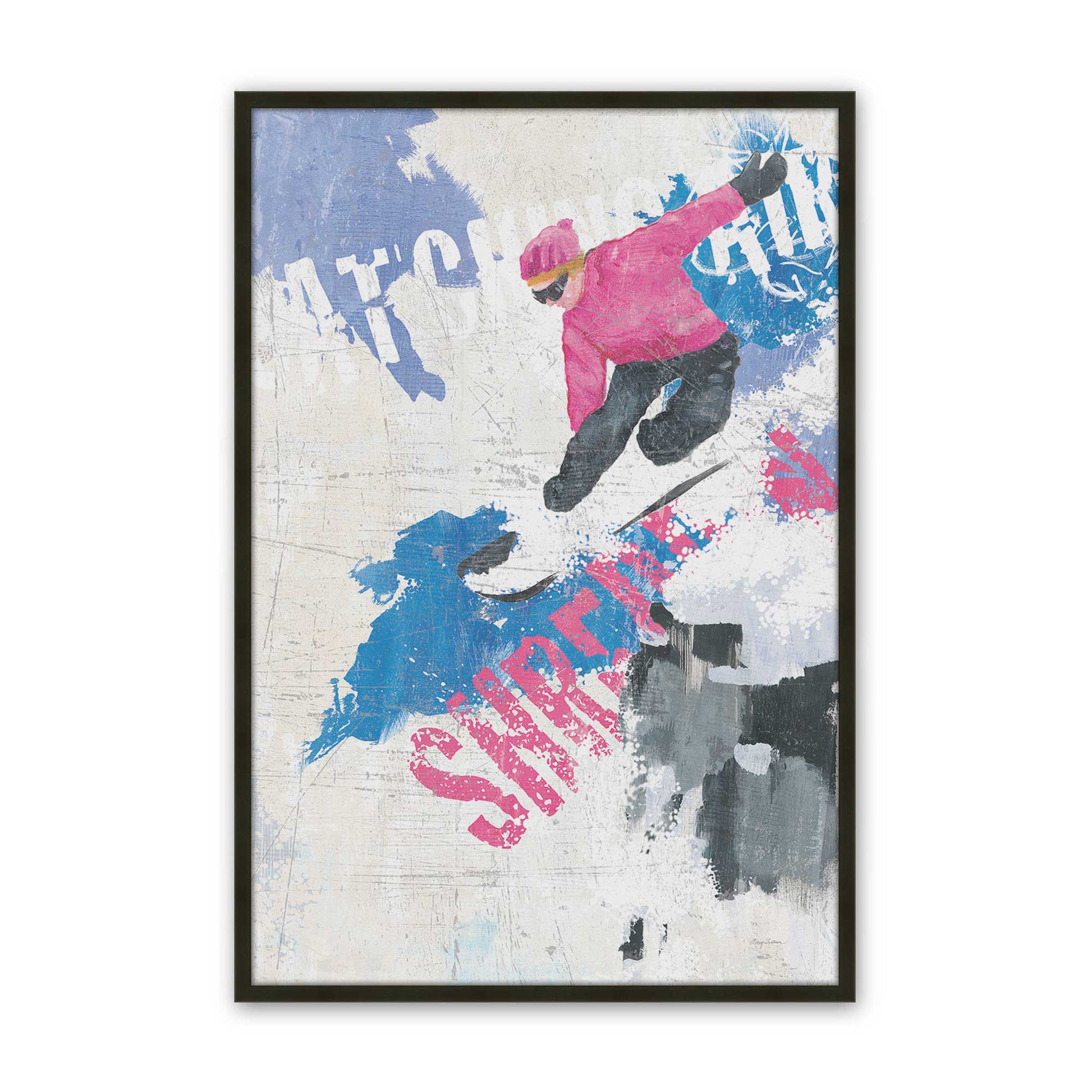 [Color:Satin Black], Picture of art in a Satin Black frame