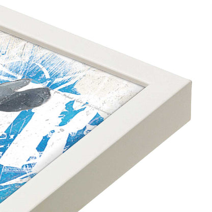[Color:Opaque White], Picture of art in a Opaque White frame at an angle