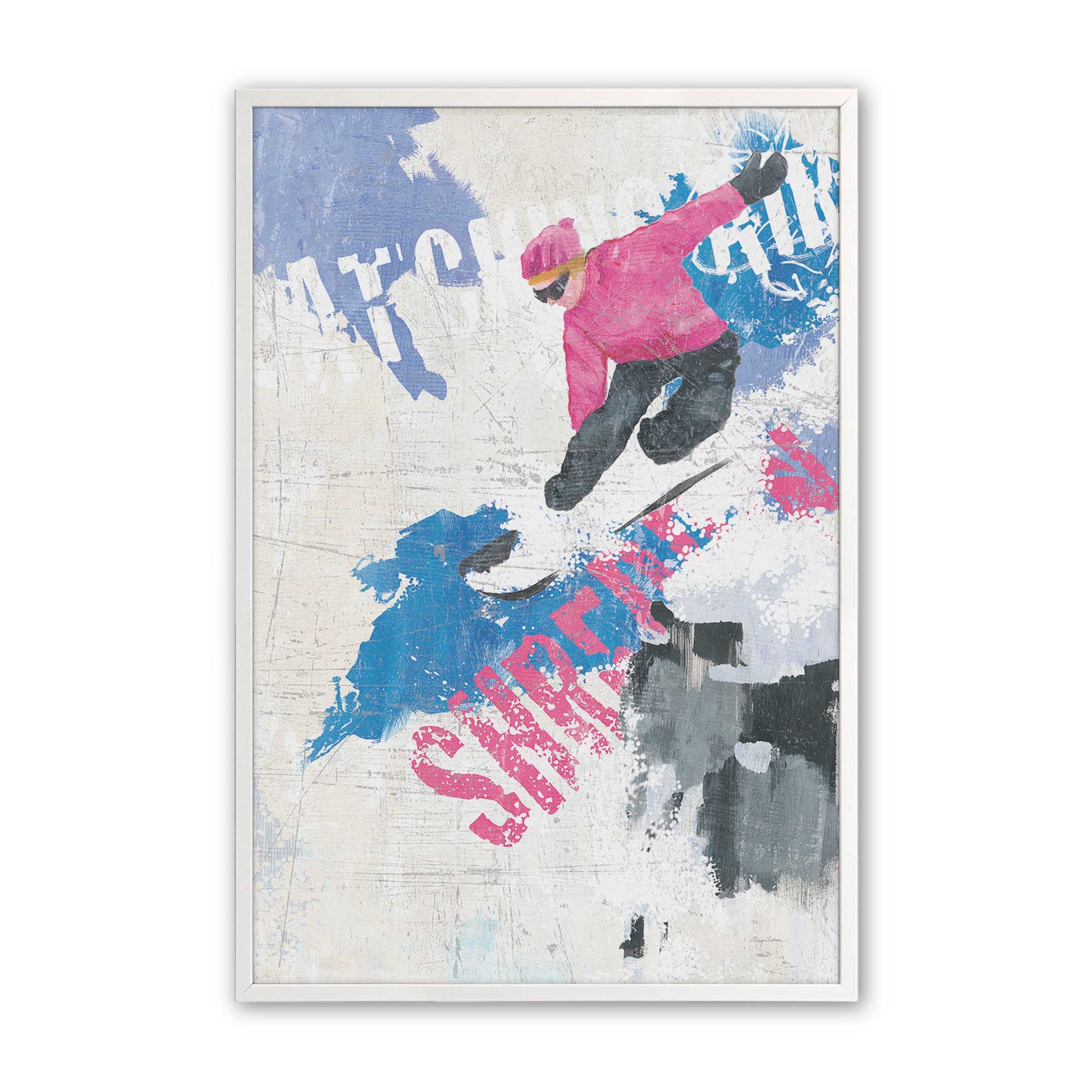 [Color:Opaque White], Picture of art in a Opaque White frame