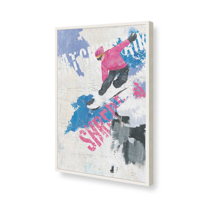 [Color:Opaque White], Picture of art in a Opaque White frame of the corner