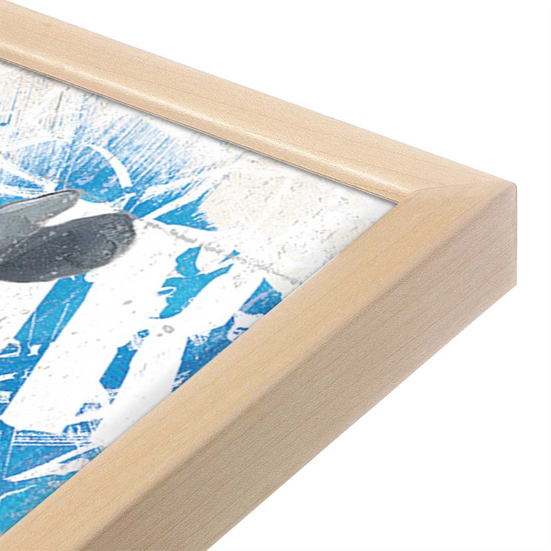 [Color:Raw Maple], Picture of art in a Raw Maple frame at an angle