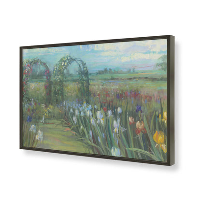 [Color:Satin Black], Picture of art in a Satin Black frame of the corner