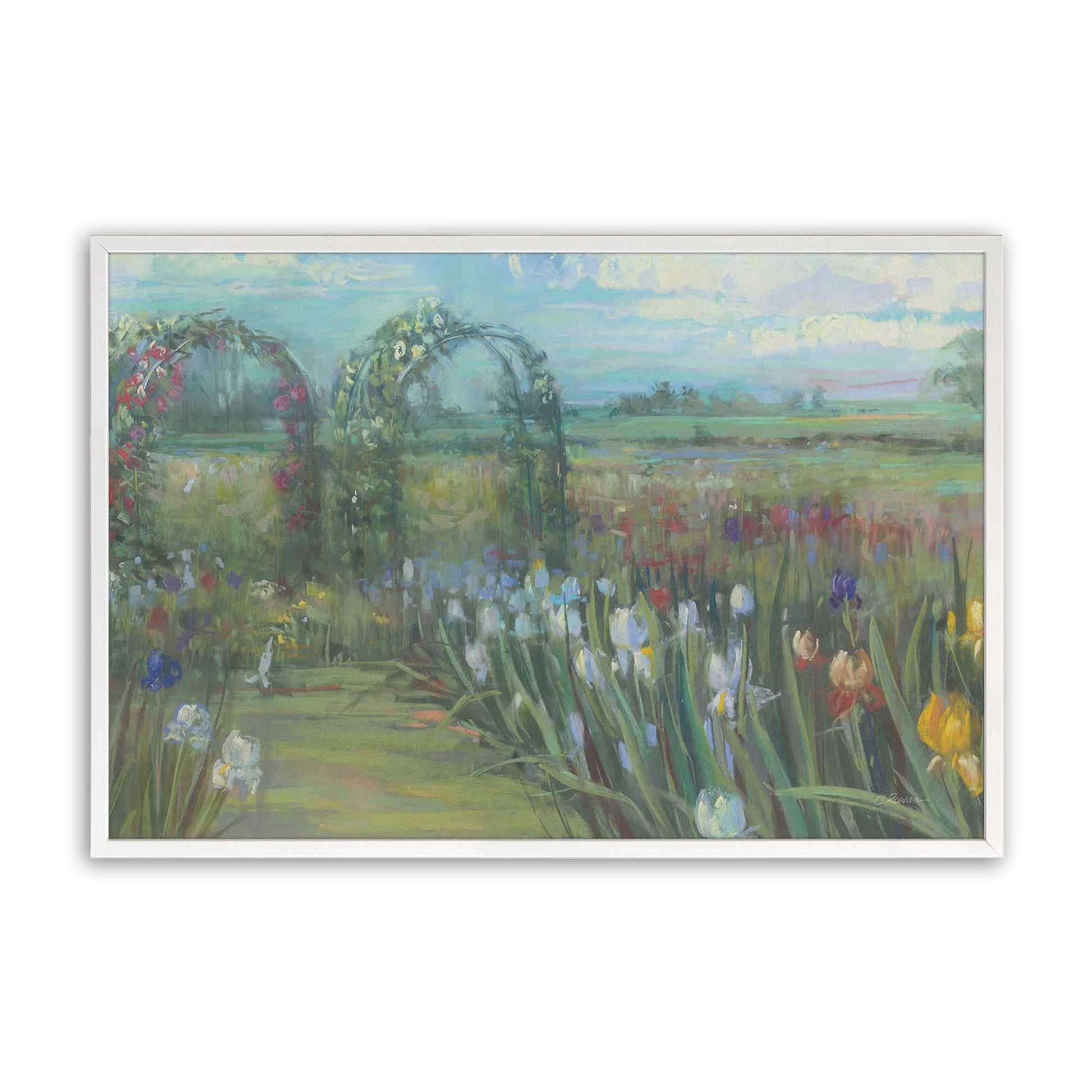 [Color:Opaque White], Picture of art in a Opaque White frame