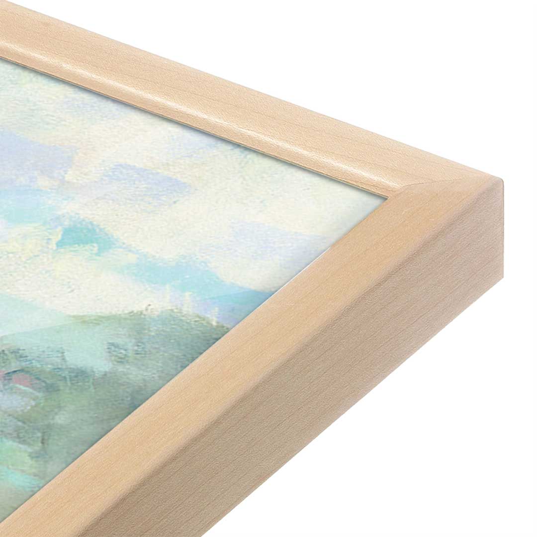 [Color:Raw Maple], Picture of art in a Raw Maple frame at an angle