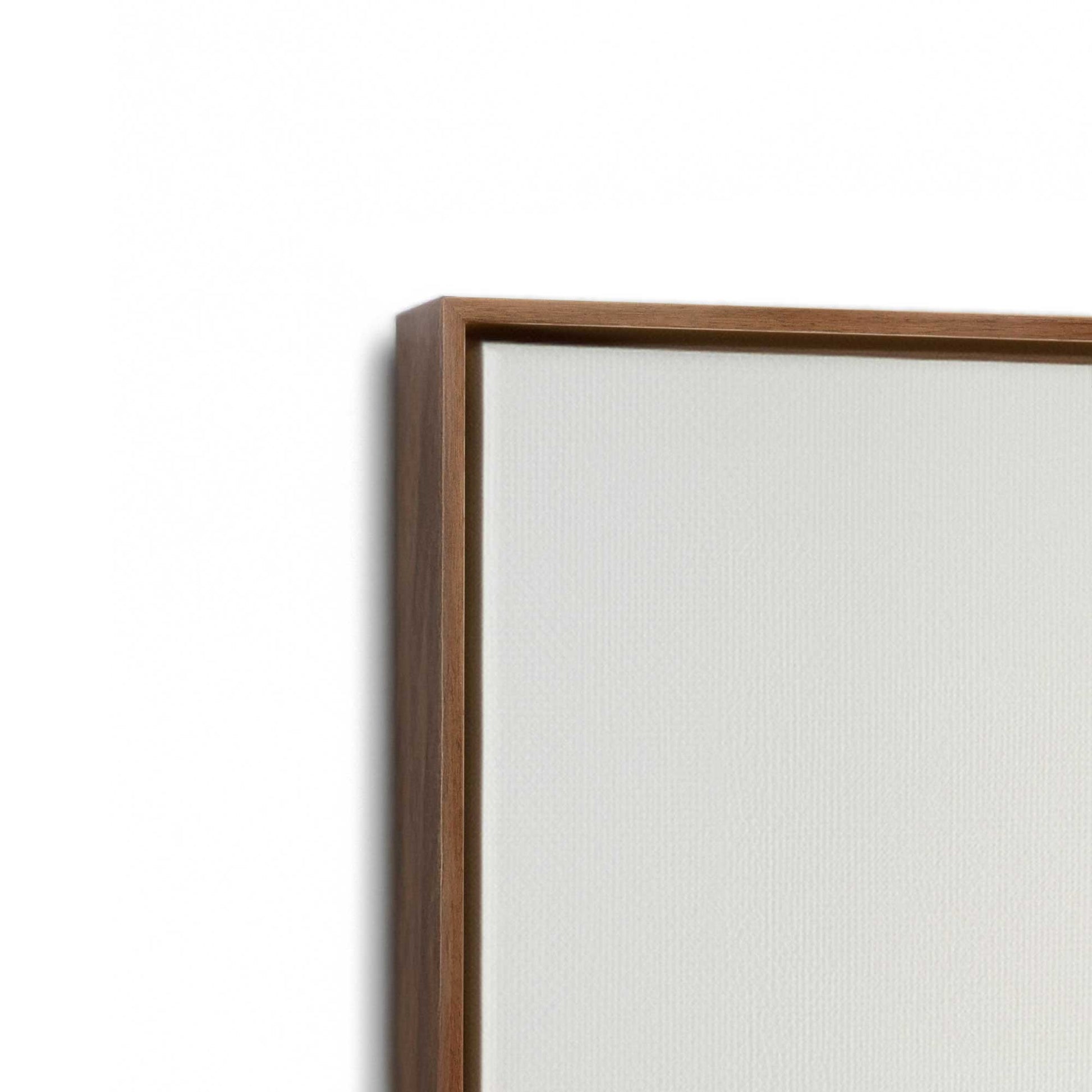 [Color:Walnut], Picture of art in a Walnut frame at an angle