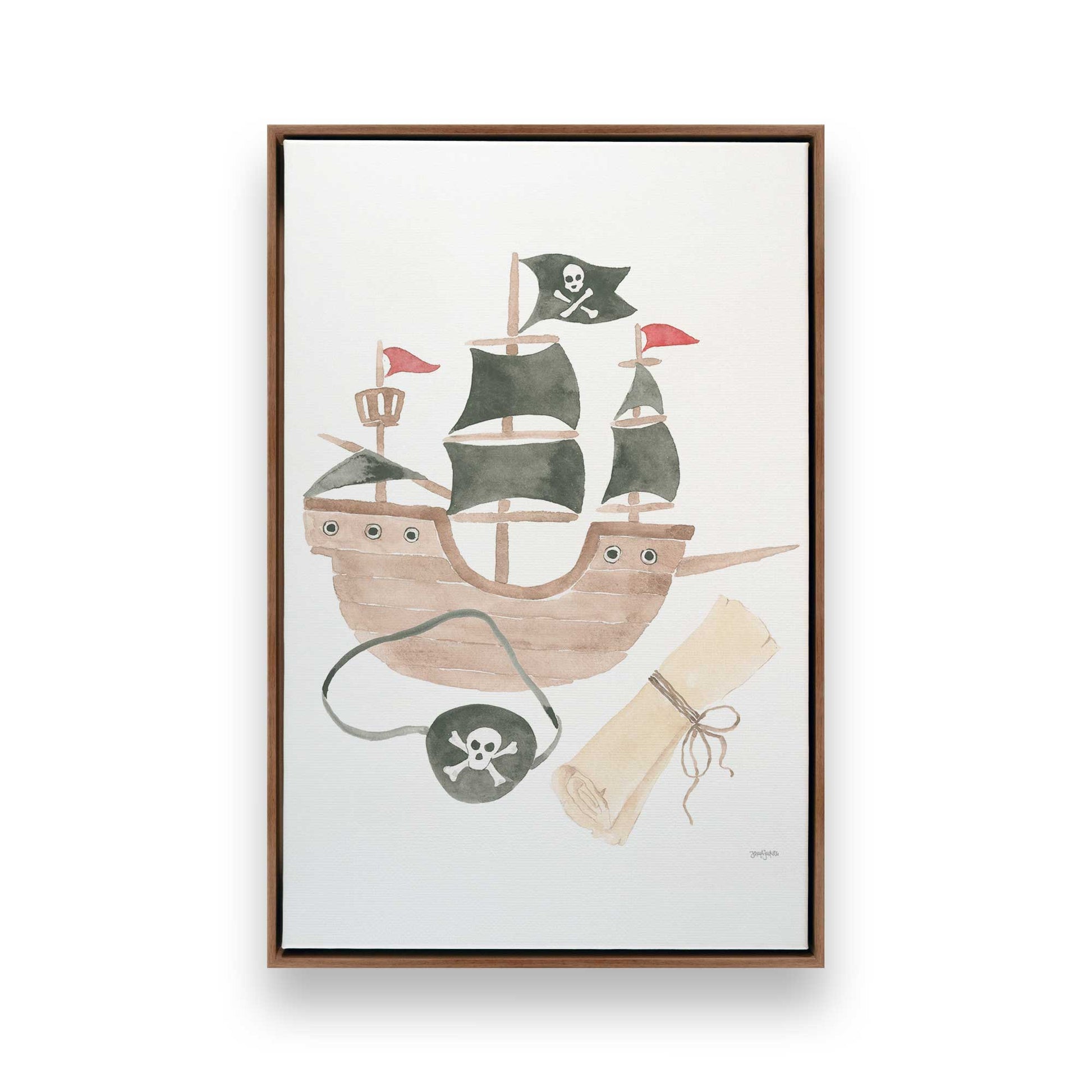 [Color:Walnut], Picture of art in a Walnut frame