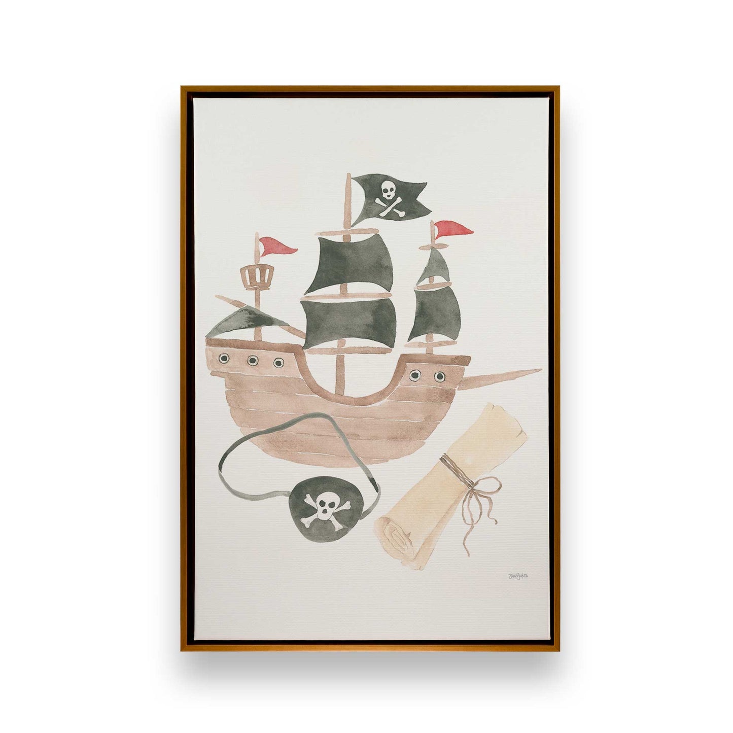 [Color:Polished Gold], Picture of art in a Polished Gold frame