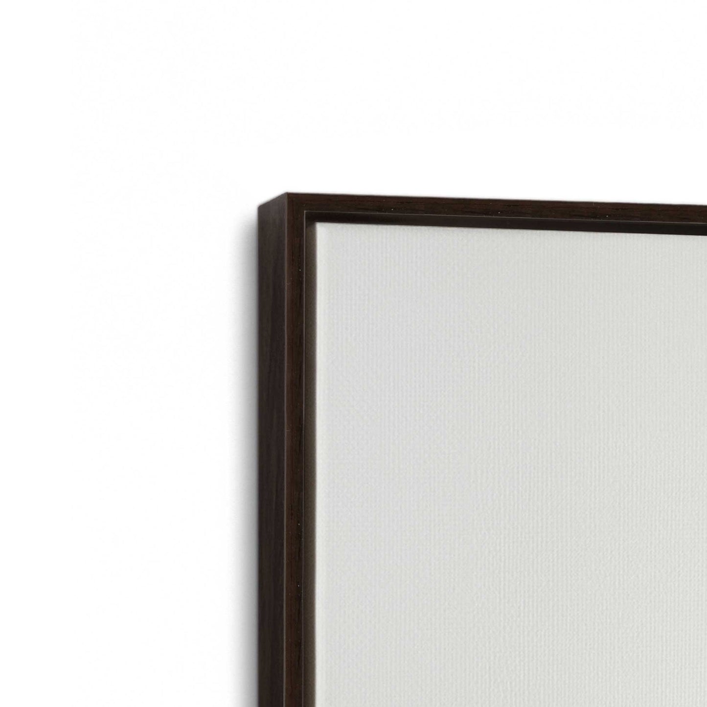 [Color:Espresso], Picture of art in a Espresso frame at an angle