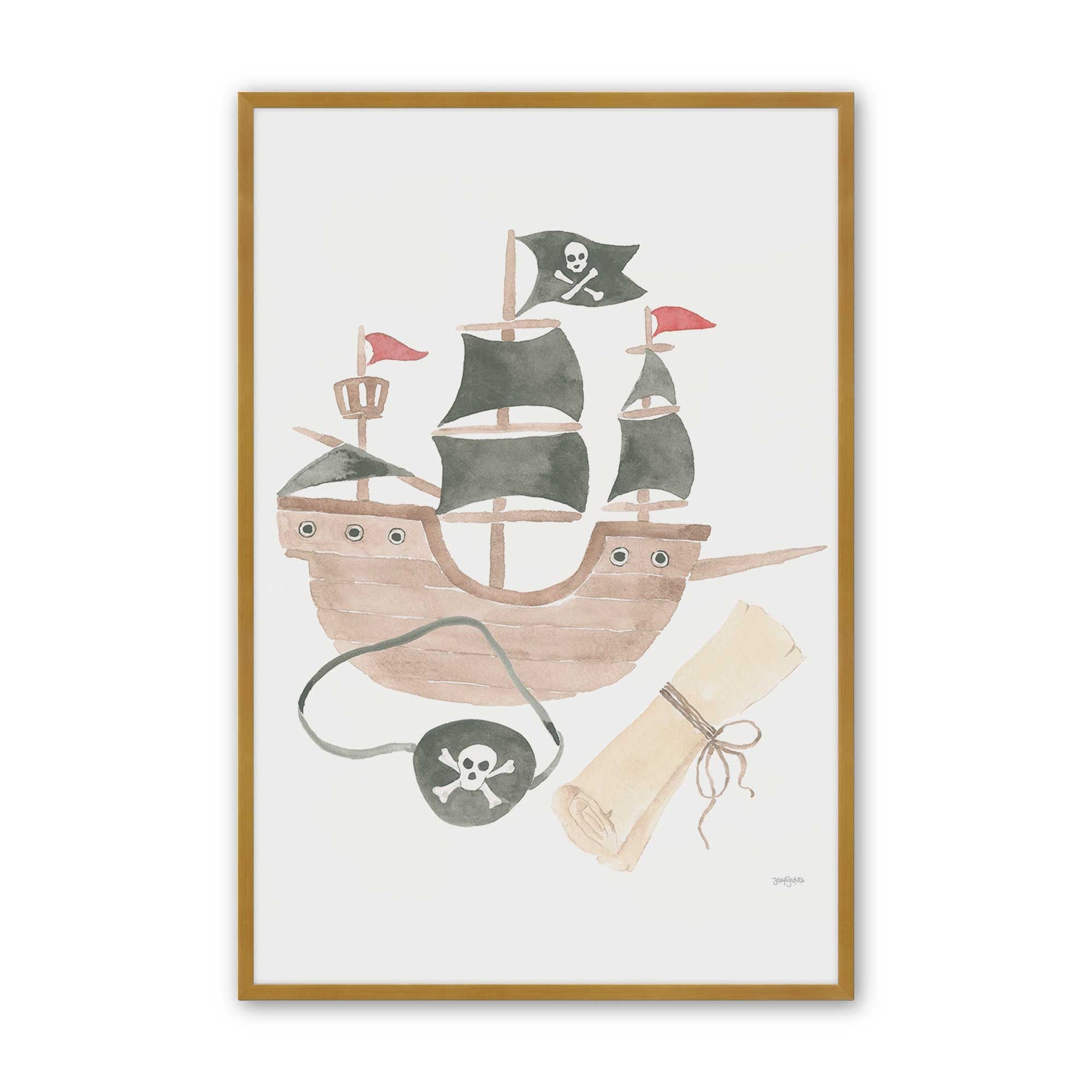 [Color:Polished Gold], Picture of art in a Polished Gold frame