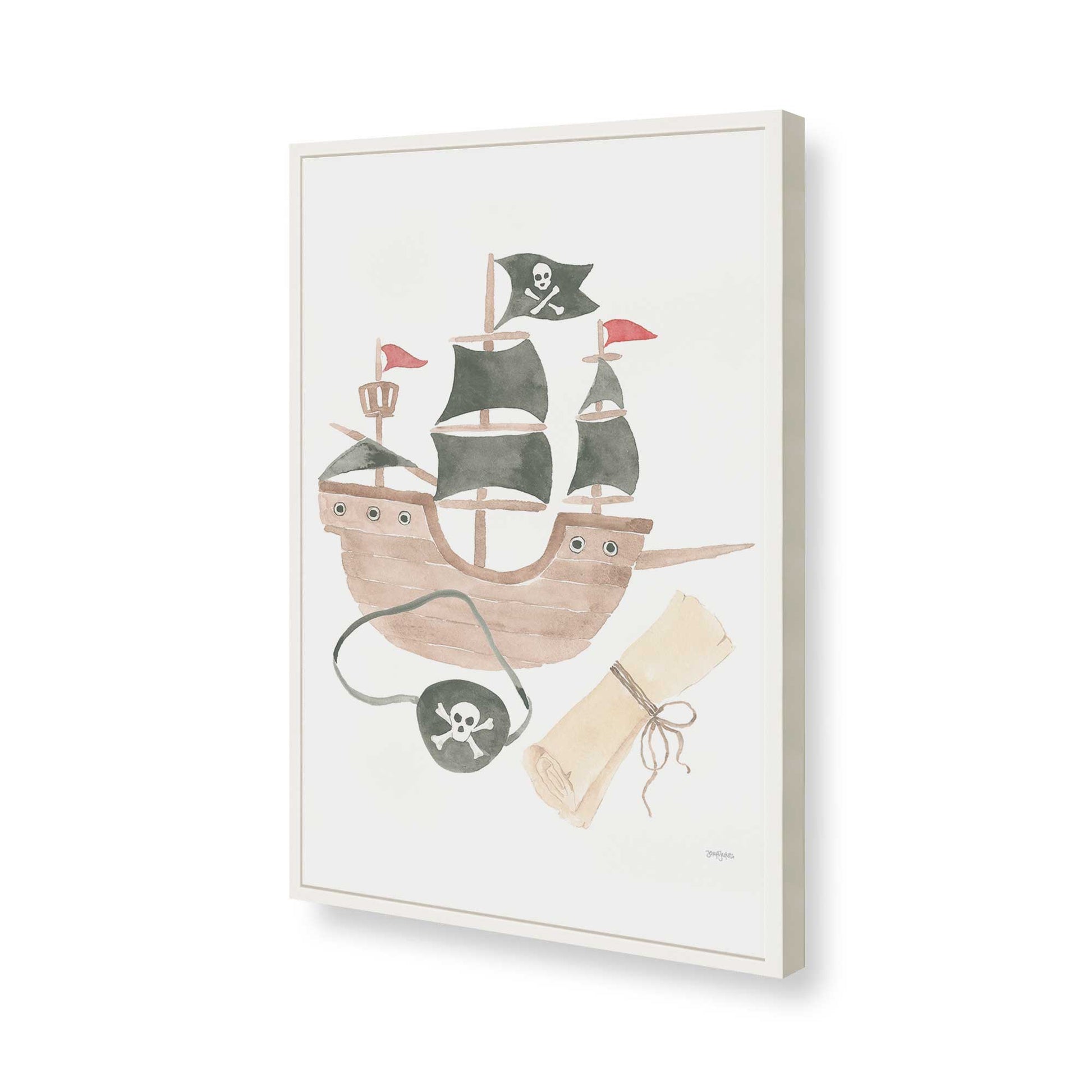 [Color:Opaque White], Picture of art in a Opaque White frame of the corner