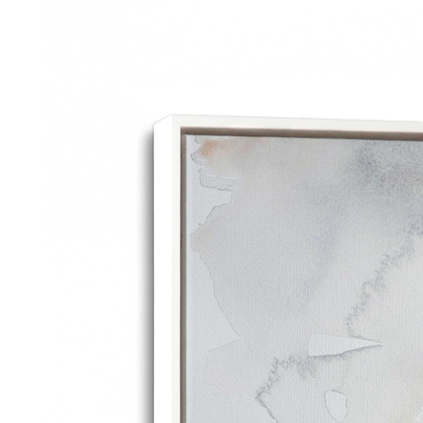 [Color:Opaque White], Picture of art in a White frame at an angle
