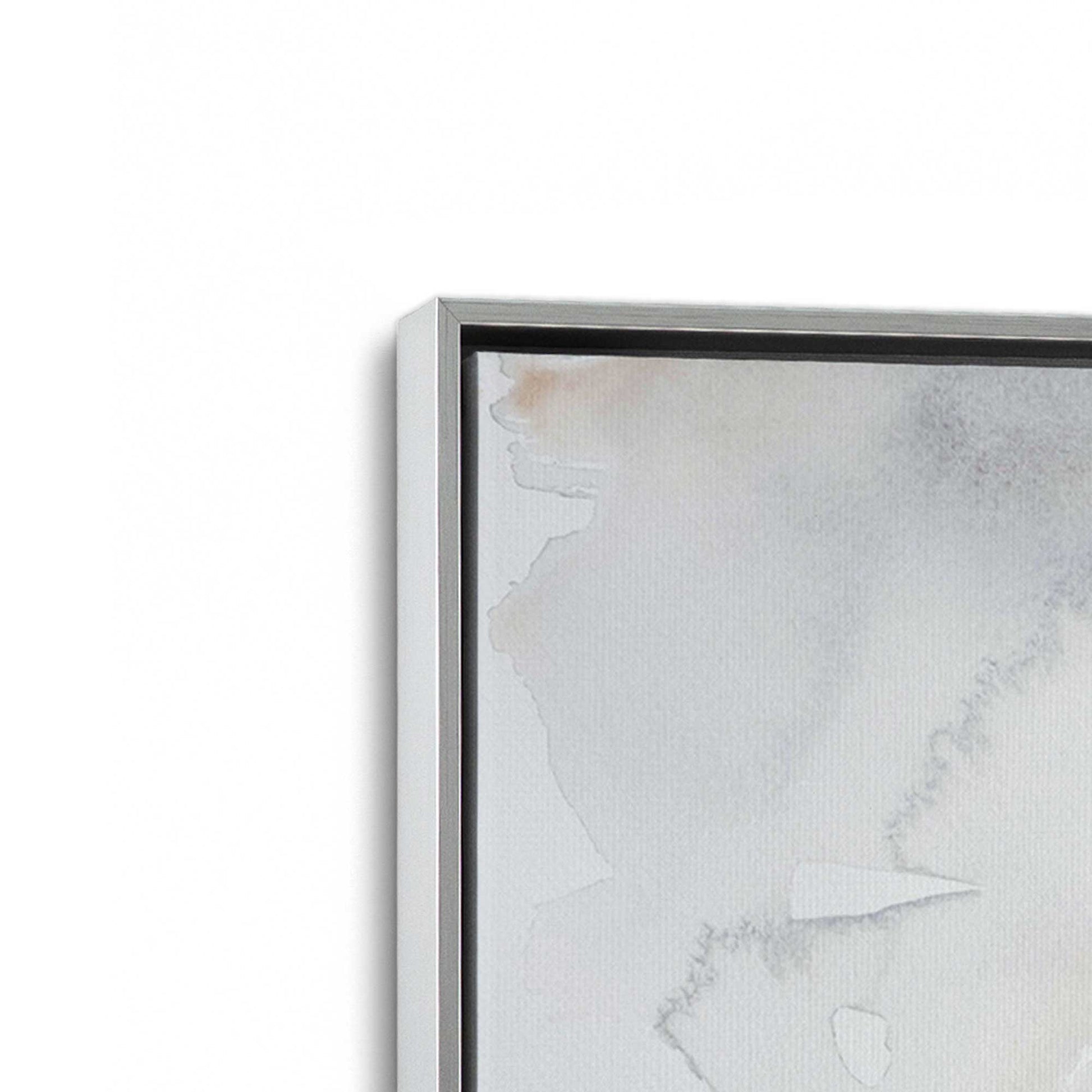 [Color:Polished Chrome], Picture of art in a Polished Chrome frame at an angle