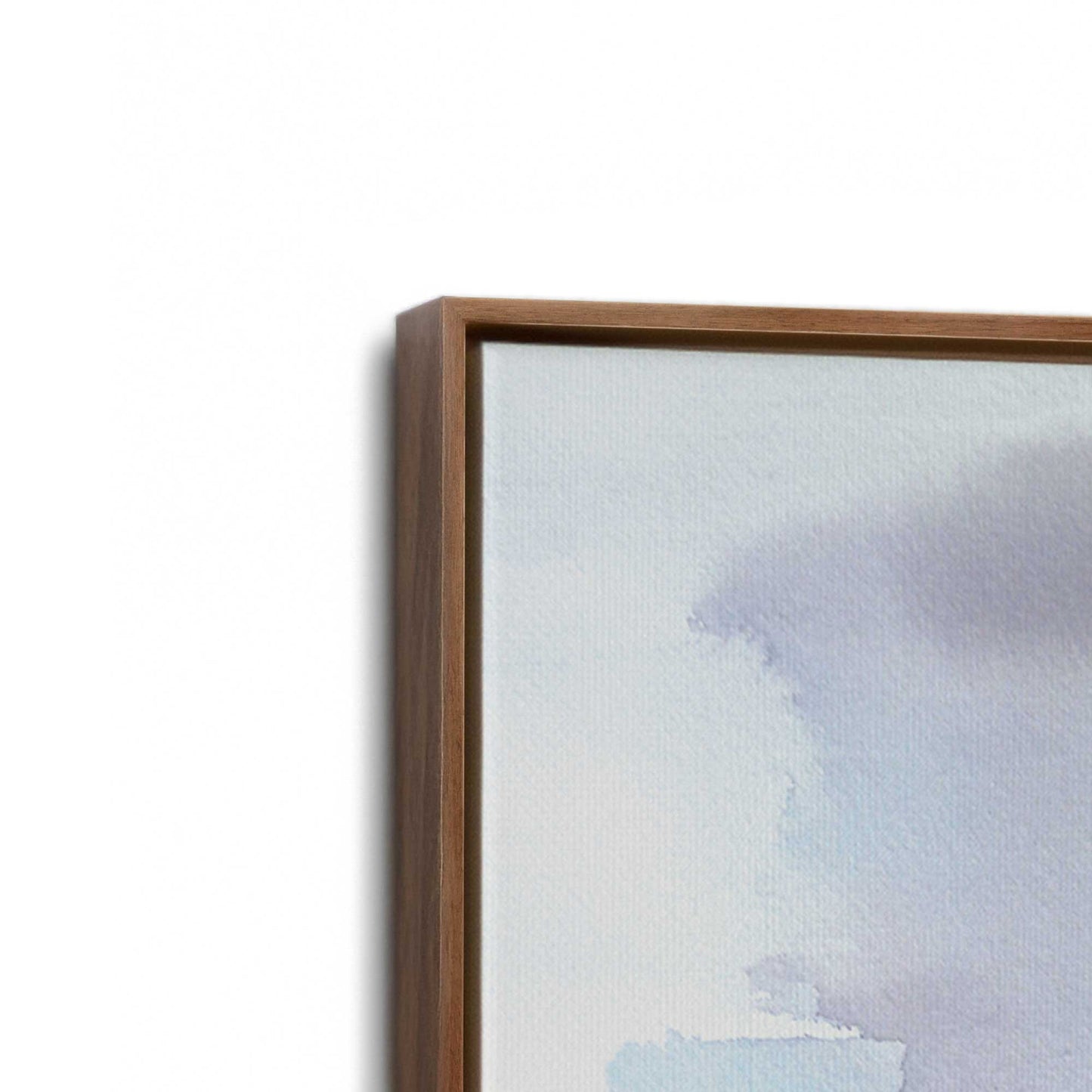[Color:Walnut], Picture of art in a Walnut frame at an angle