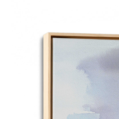 [Color:American Maple], Picture of art in a American Maple frame at an angle