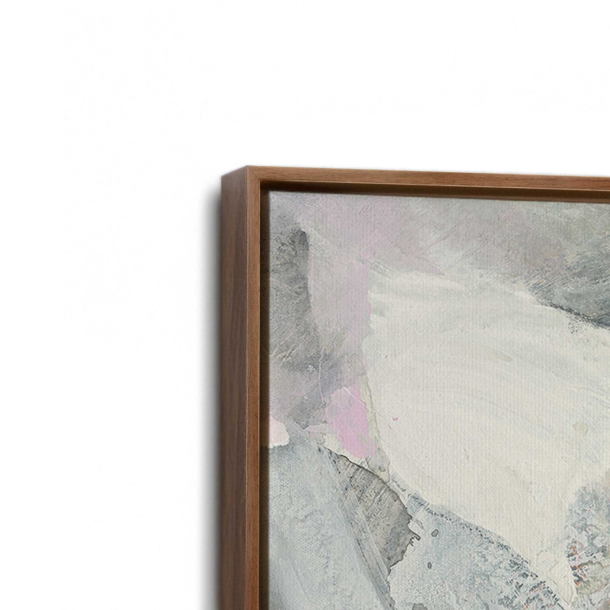 [Color:Walnut], Picture of art in a Walnut frame at an angle