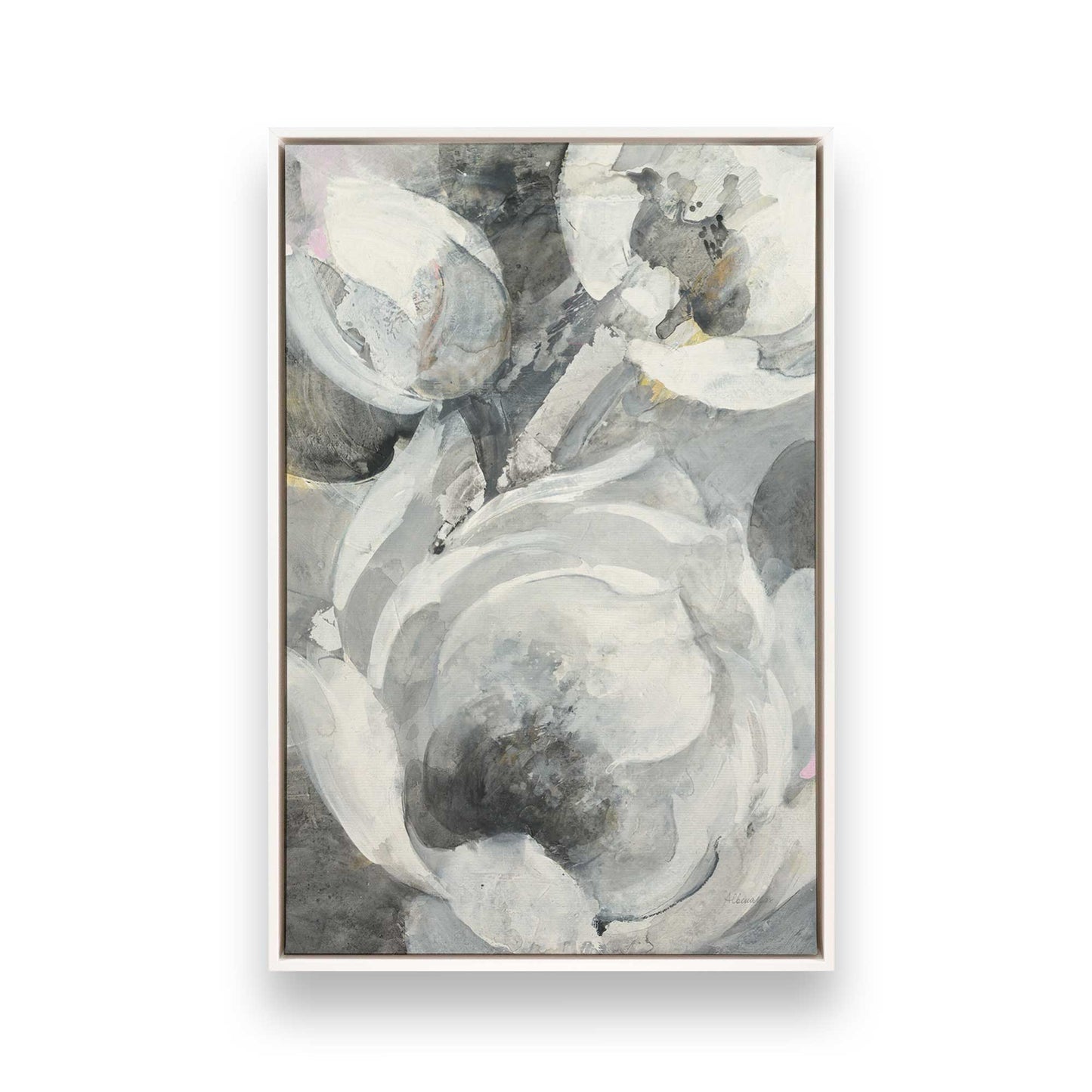 [Color:Opaque White], Picture of art in a White frame
