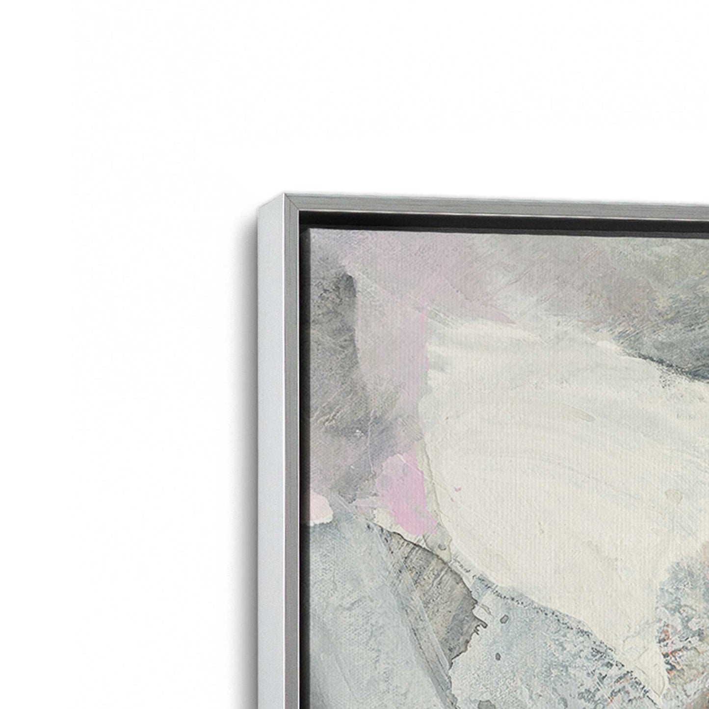 [Color:Polished Chrome], Picture of art in a Polished Chrome frame at an angle