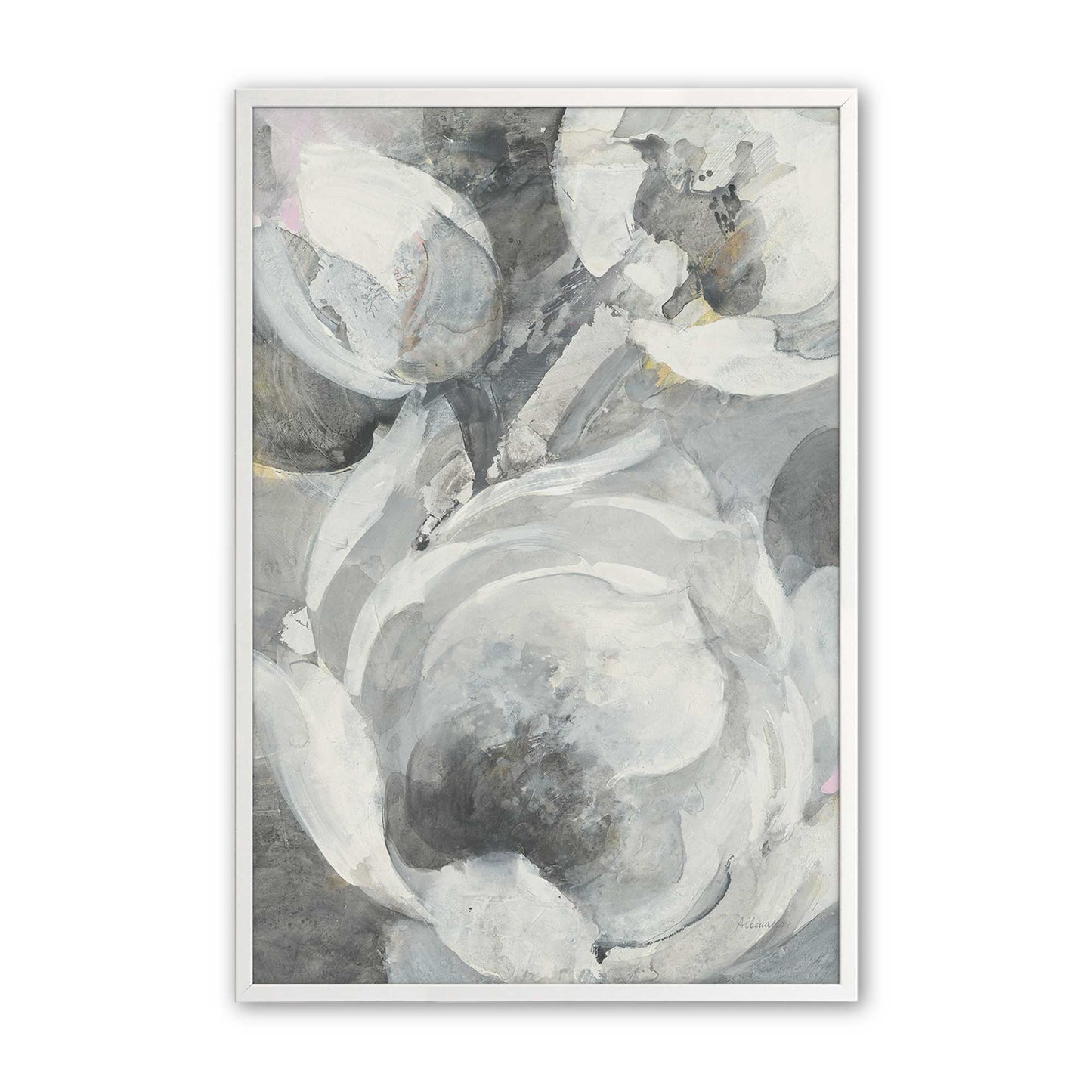 [Color:Opaque White], Picture of art in a Opaque White frame