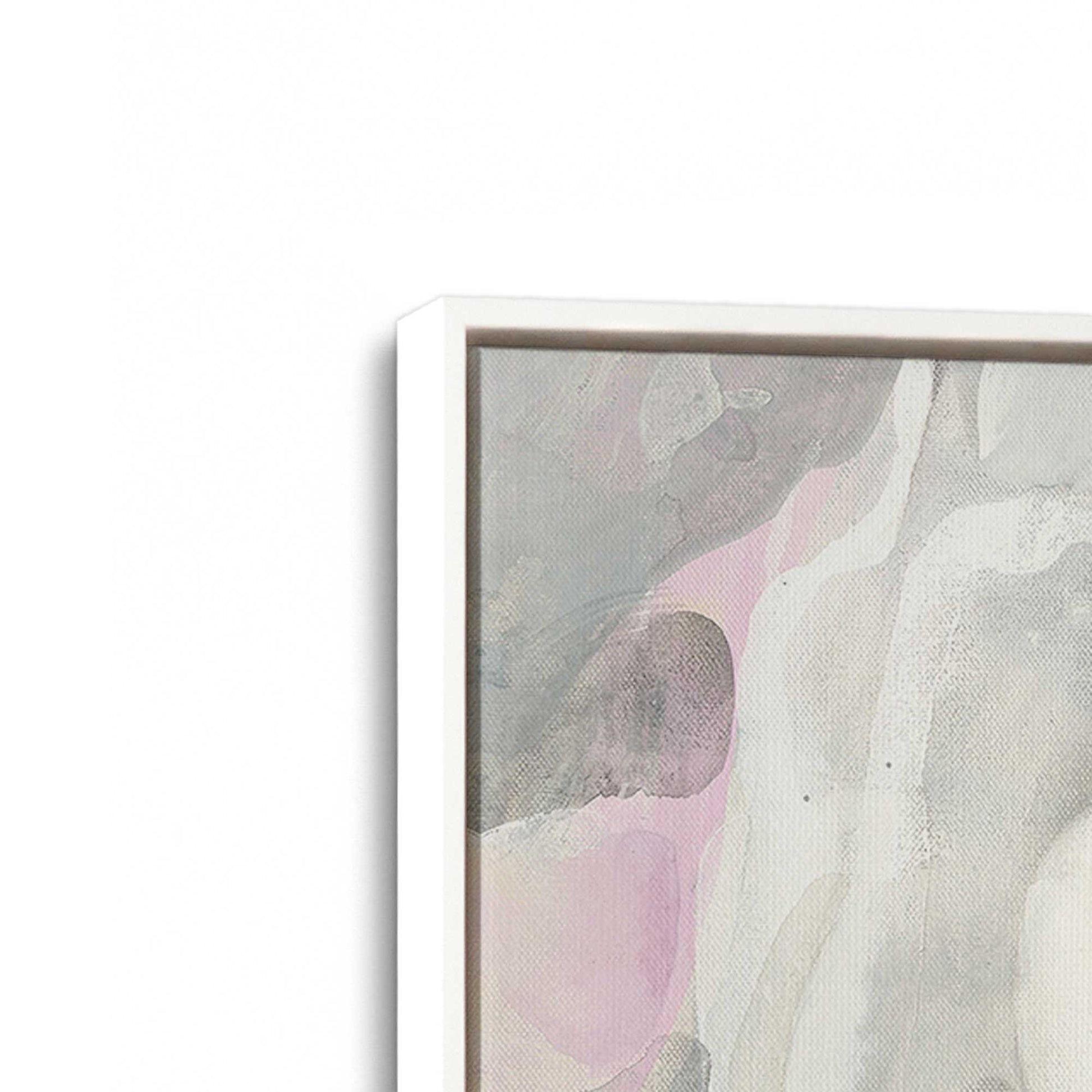 [Color:Opaque White], Picture of art in a White frame at an angle