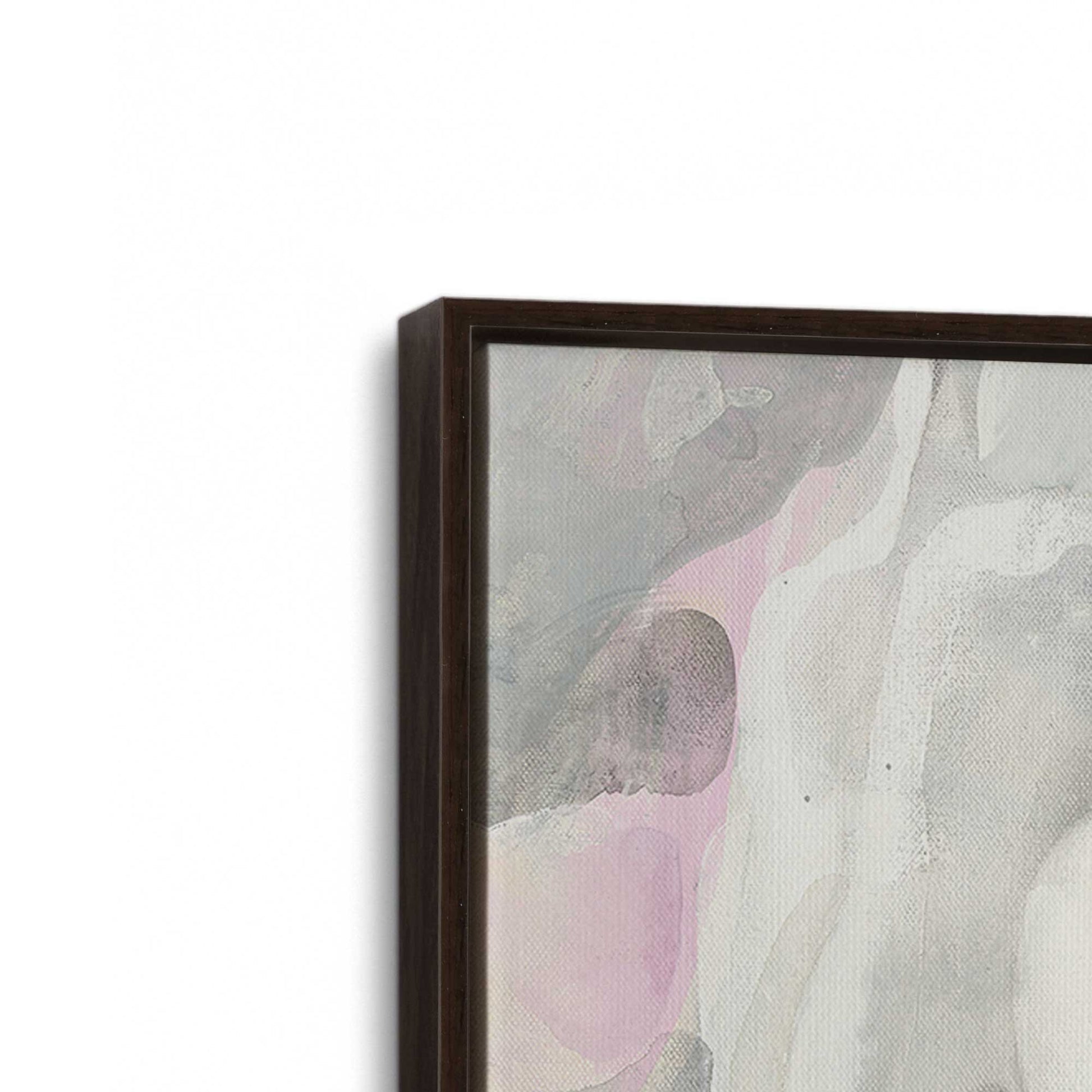 [Color:Espresso], Picture of art in a Espresso frame at an angle