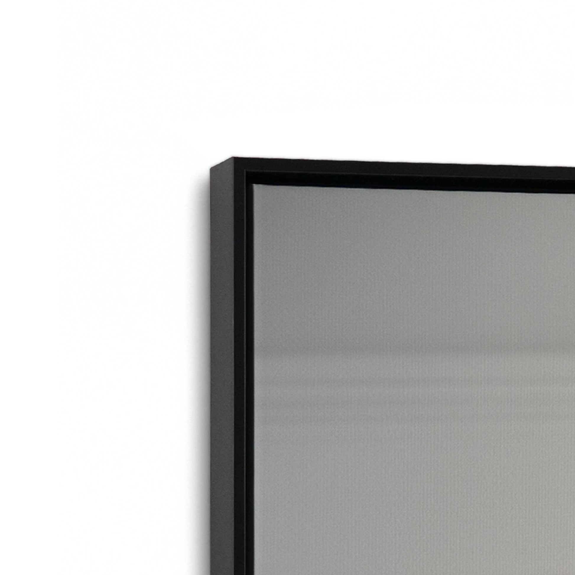 [Color:Satin Black], Picture of art in a Satin Black frame at an angle
