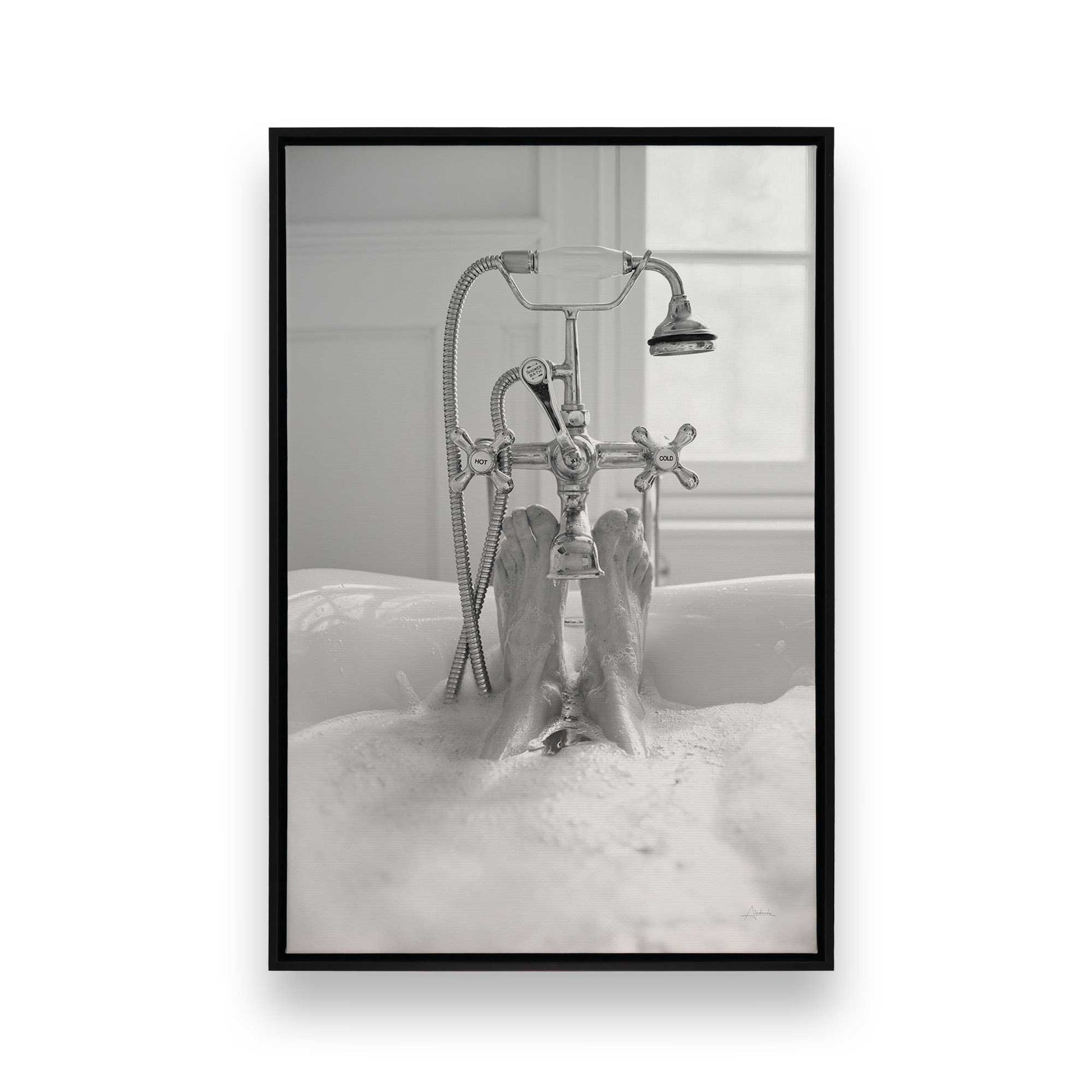 [Color:Satin Black], Picture of art in a Satin Black frame