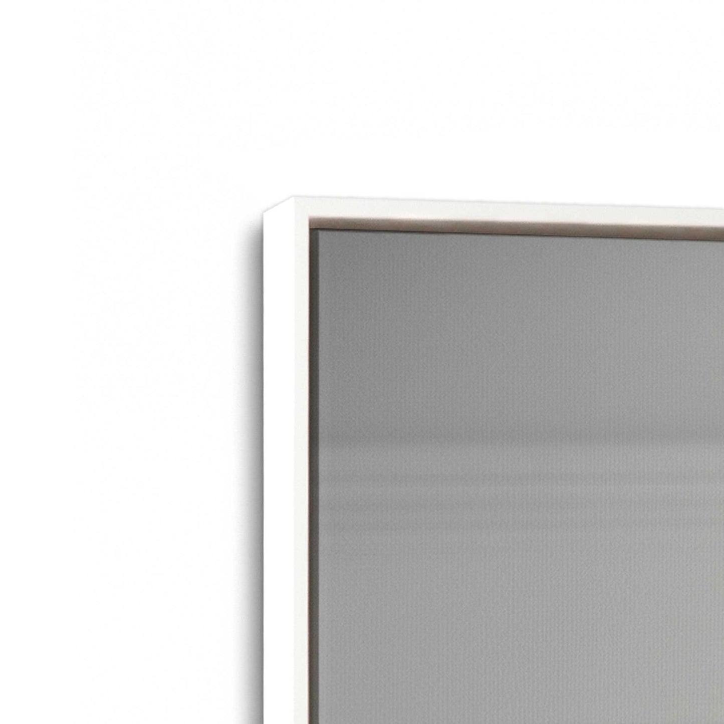 [Color:Opaque White], Picture of art in a White frame at an angle