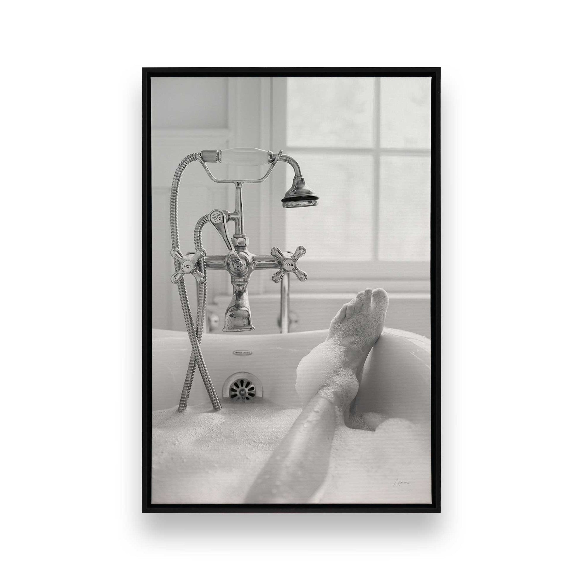 [Color:Satin Black], Picture of art in a Satin Black frame