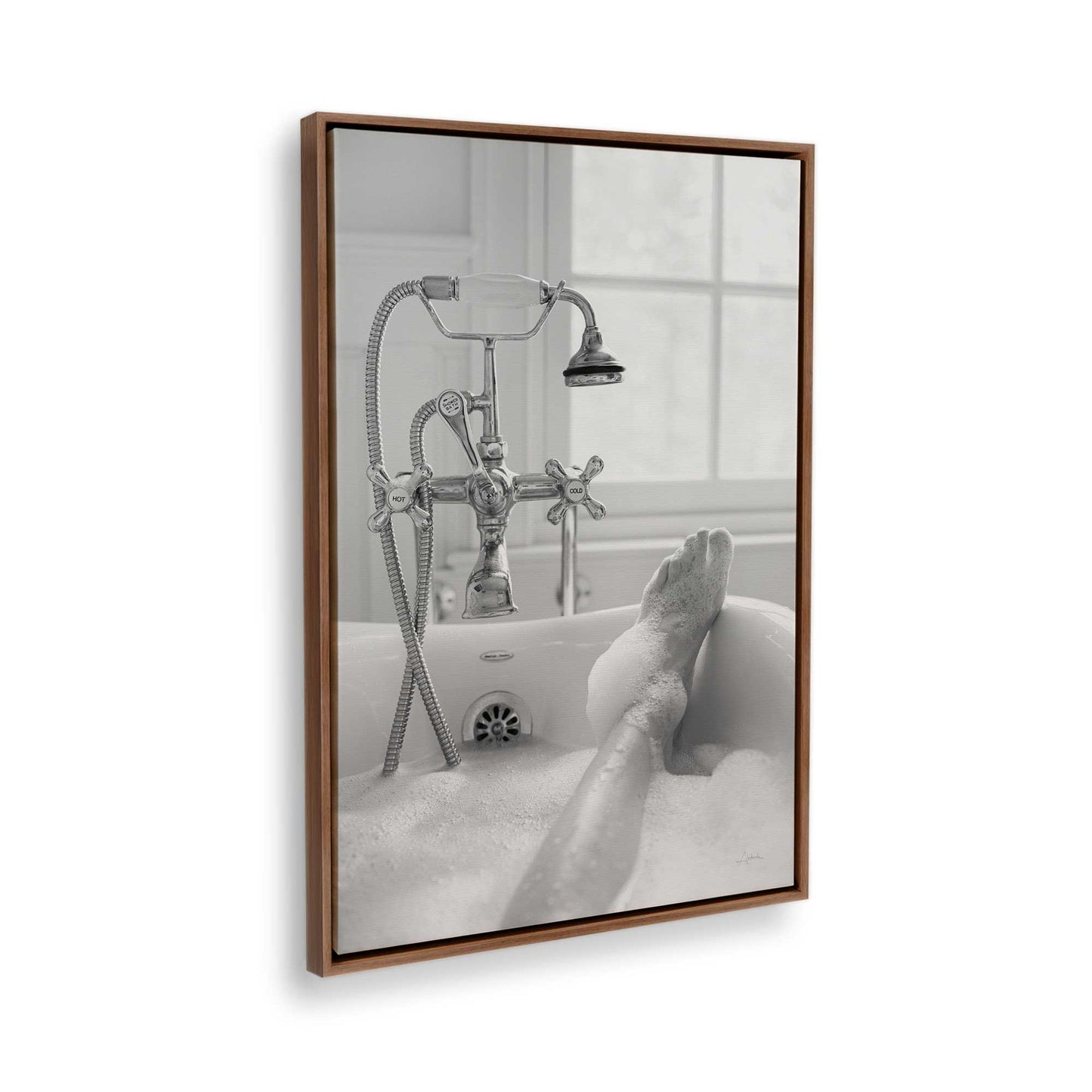 [Color:Walnut], Picture of the corner of the art