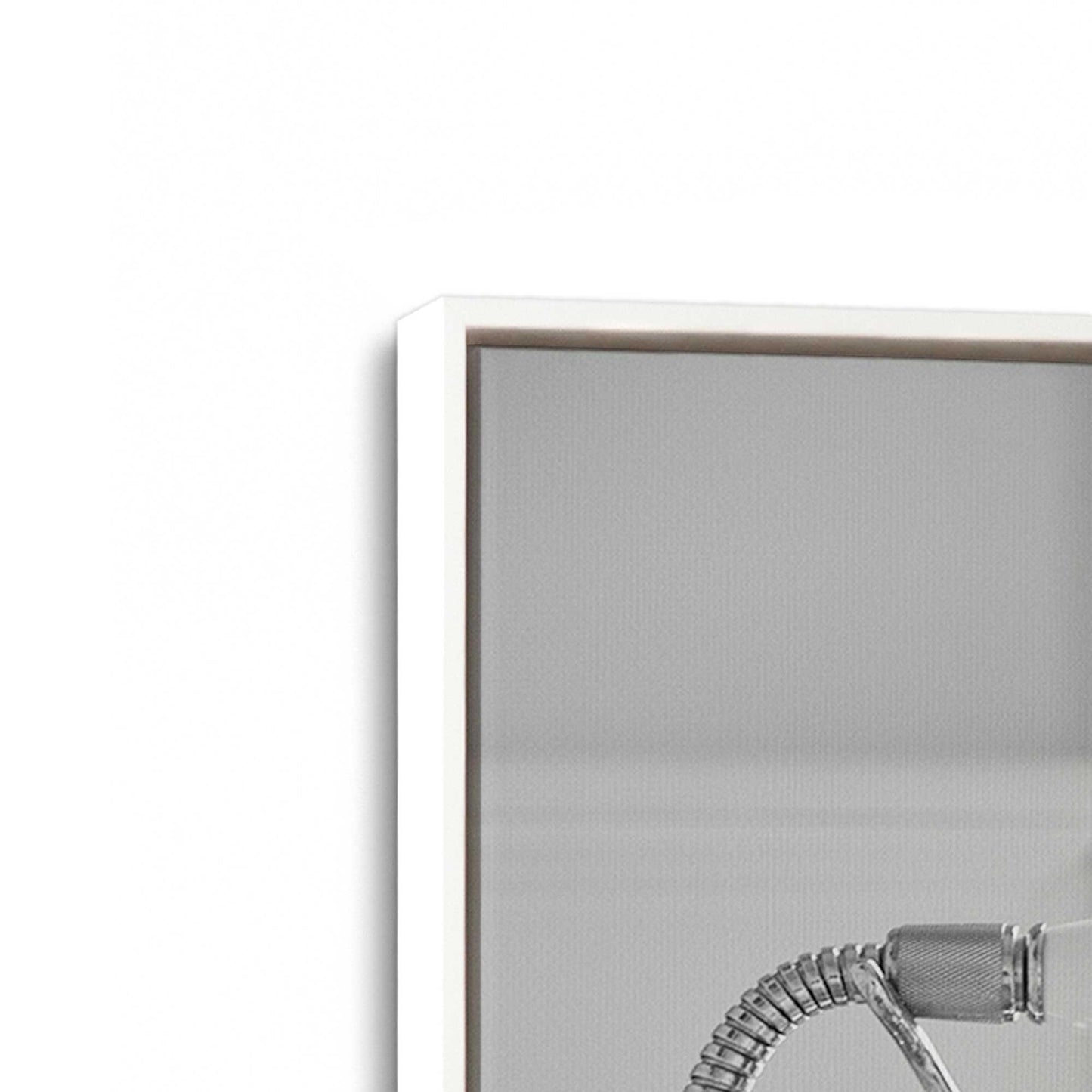 [Color:Opaque White], Picture of art in a White frame at an angle