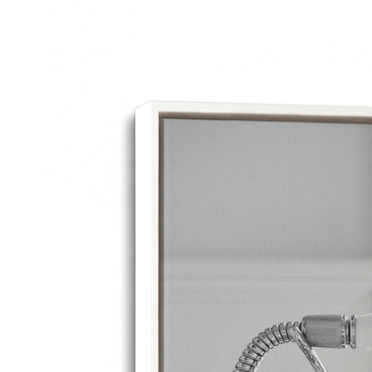 [Color:Opaque White], Picture of art in a White frame at an angle