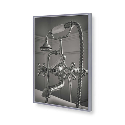 [Color:Polished Chrome], Picture of art in a Polished Chrome frame of the corner