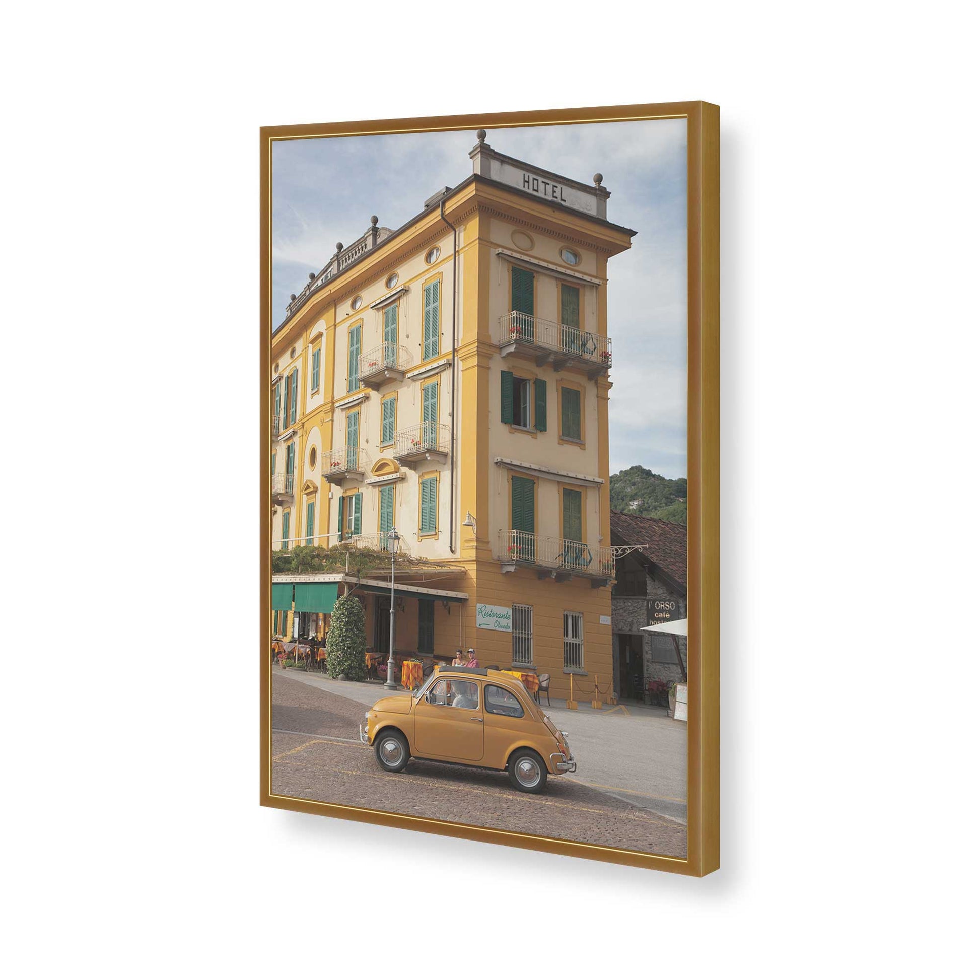 [Color:Polished Gold], Picture of art in a Polished Gold frame of the corner